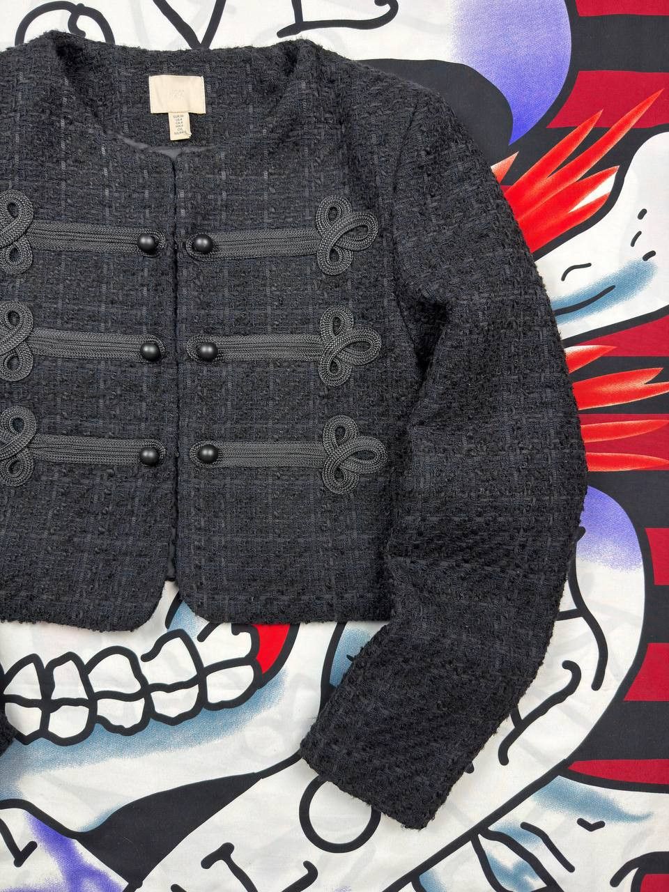 H&M H&M Wowen Napoleon/Hussar style rope trim military jacket Size S / US 4 / IT 40 - 3 Thumbnail