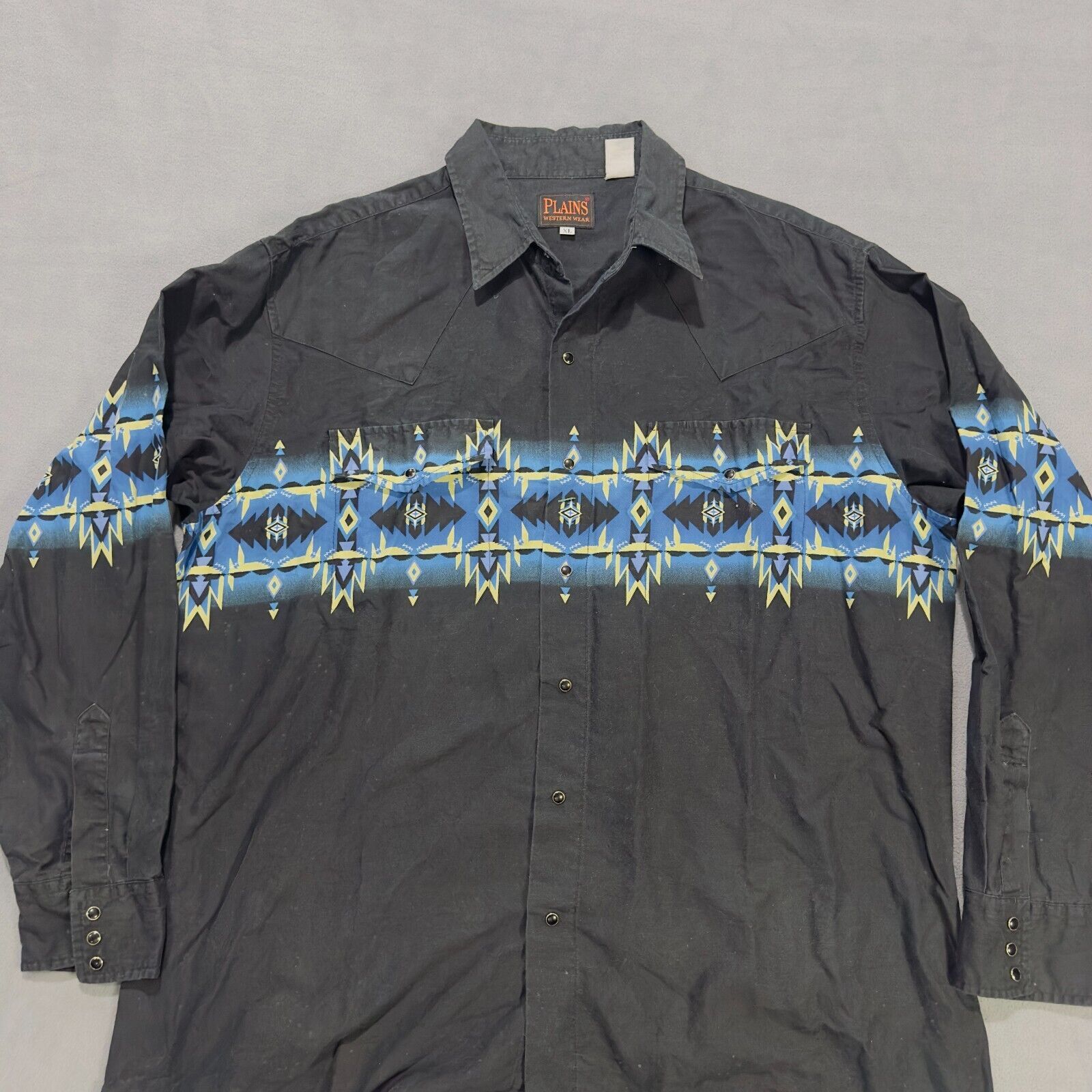 Other Western Button Up Shirt Plains Vintage Men's XL 90s Y2K Size US XL / EU 56 / 4 - 3 Thumbnail