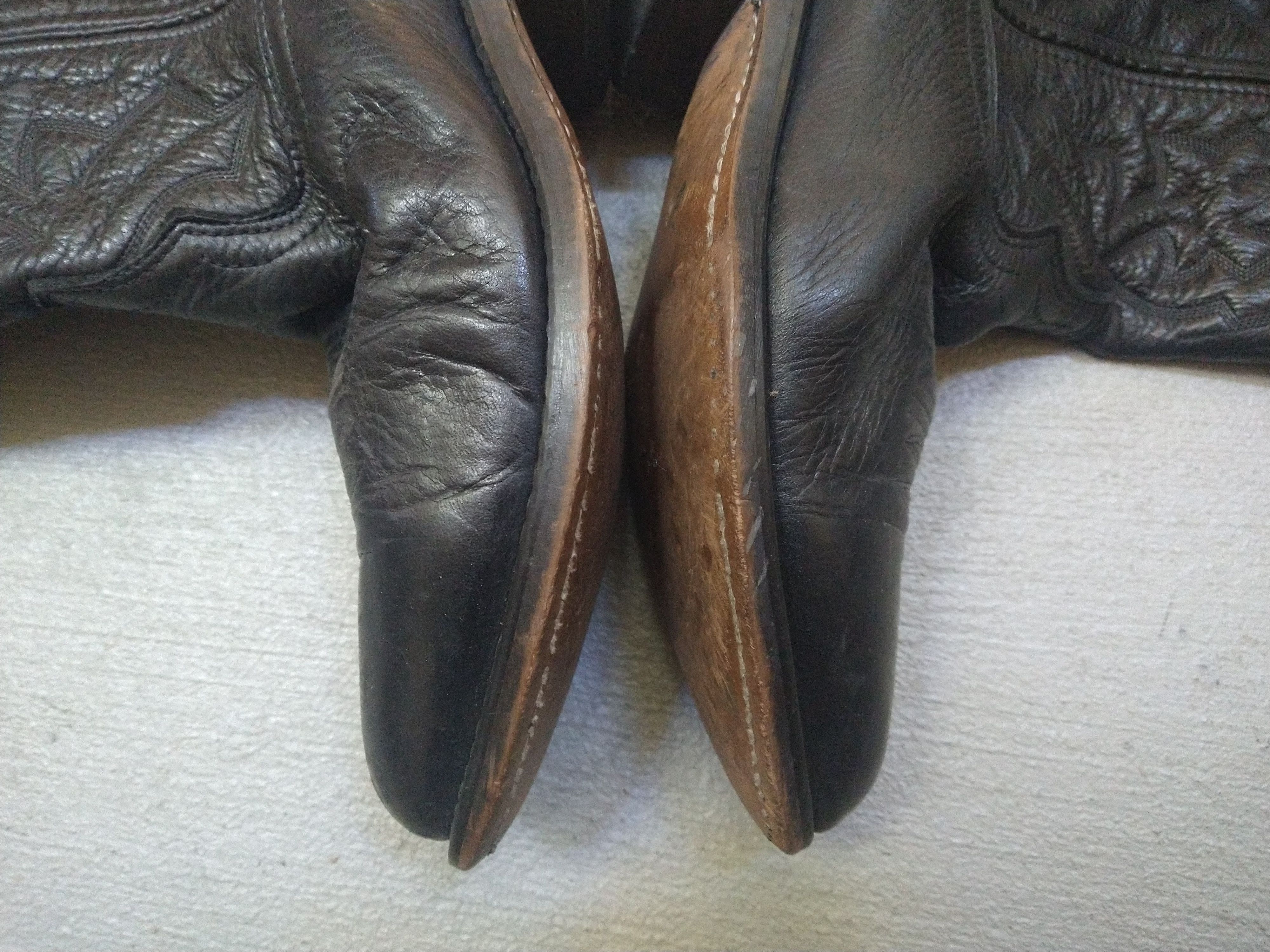 Genuine Leather × Vintage Vintage Laredo Cowboy Boots Size 8.5 D Black Leather Western Size US 8.5 / EU 41-42 - 5 Thumbnail