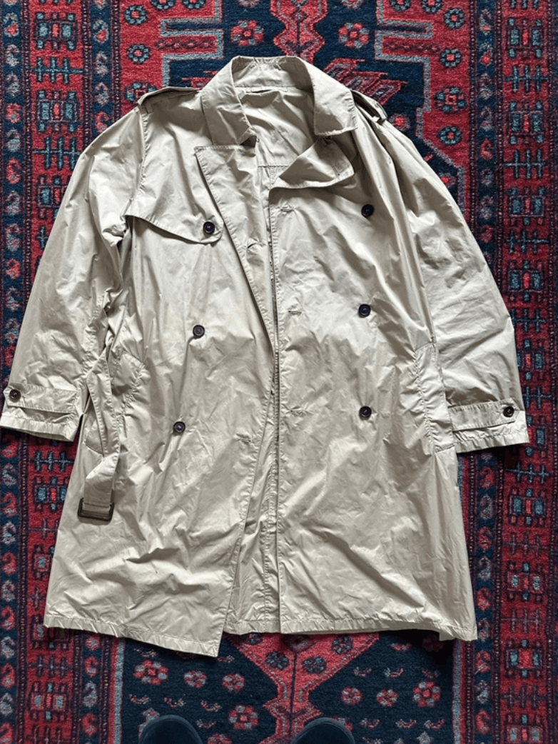 Prada Prada Jacket Trench Nylon Coat Beige Vintage Red Tab Size US L / EU 52-54 / 3 - 6 Thumbnail