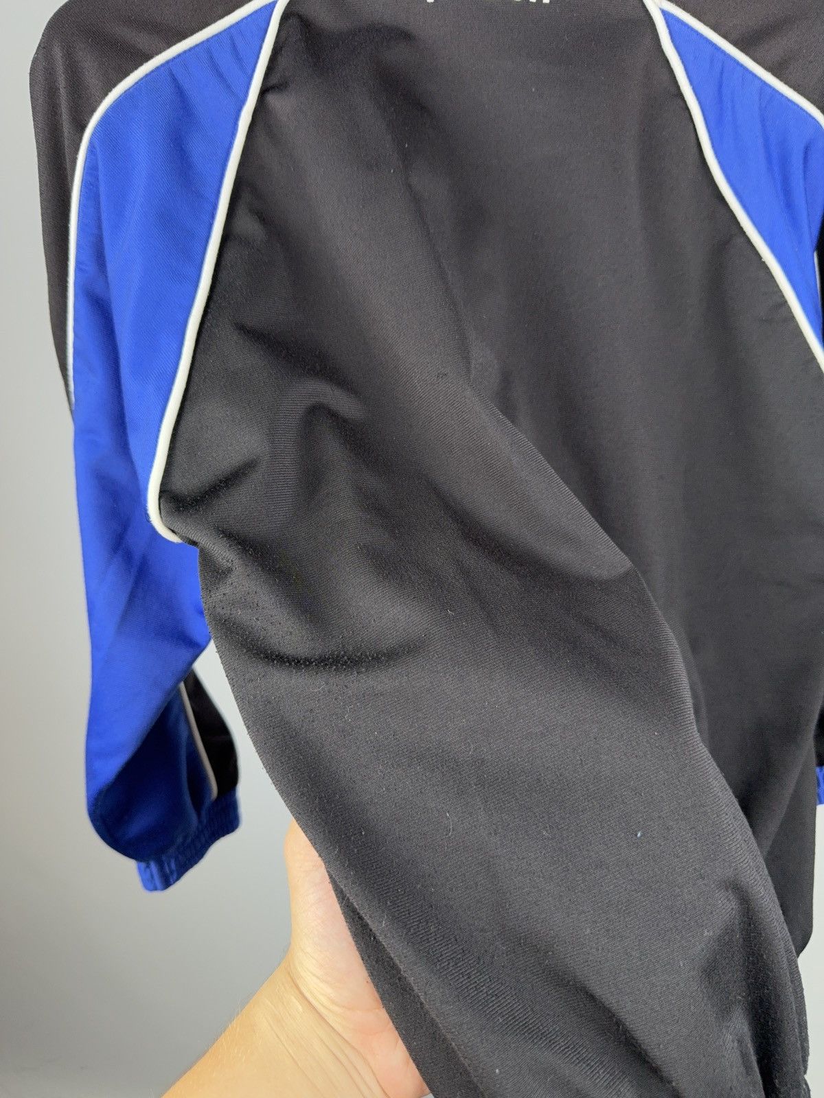 Reebok Vintage 90s Reebok Vector Logo Track Jacket Black Blue Size US S / EU 44-46 / 1 - 14 Thumbnail