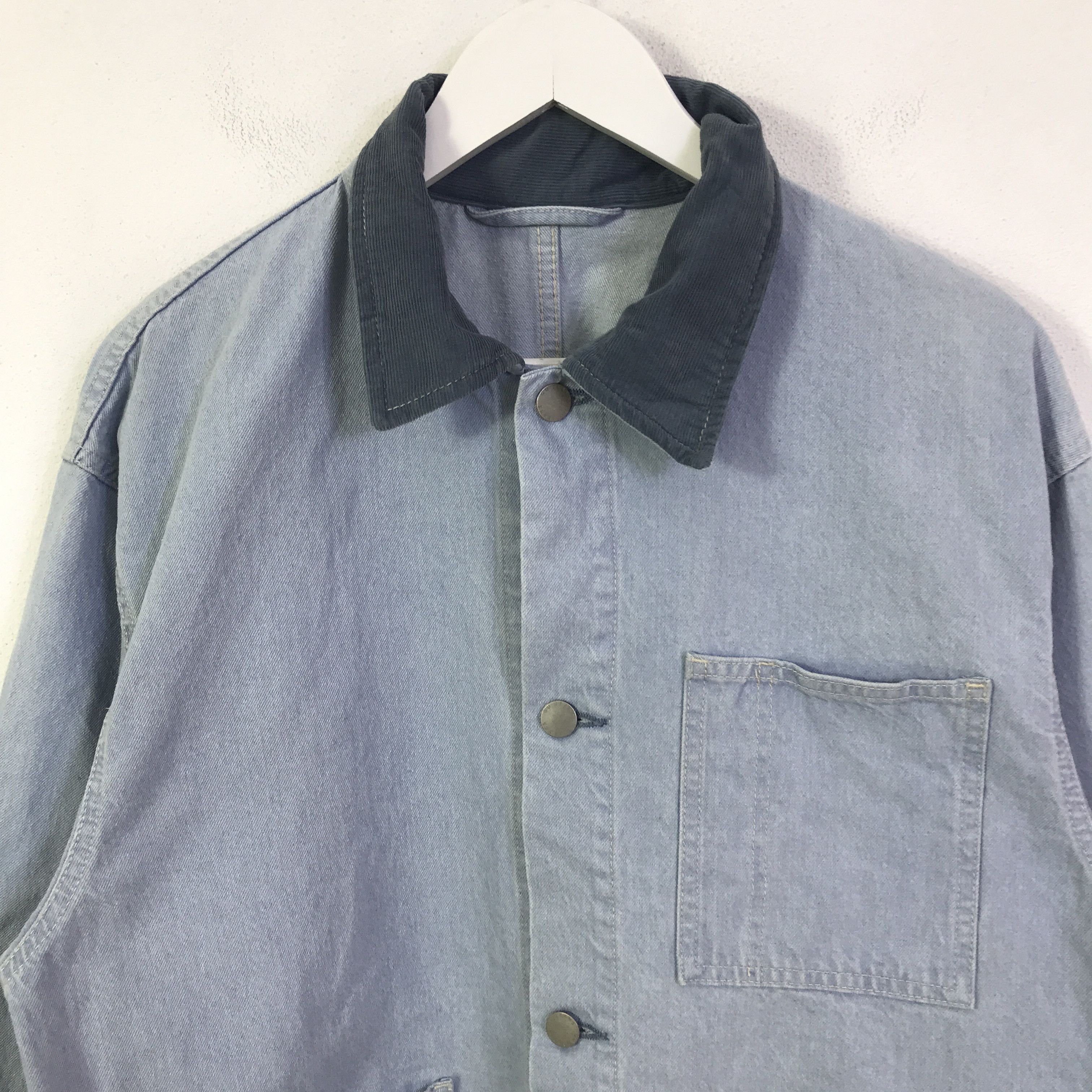 GU gu chore jeans jacket K116B23 Size US M / EU 48-50 / 2 - 2 Thumbnail
