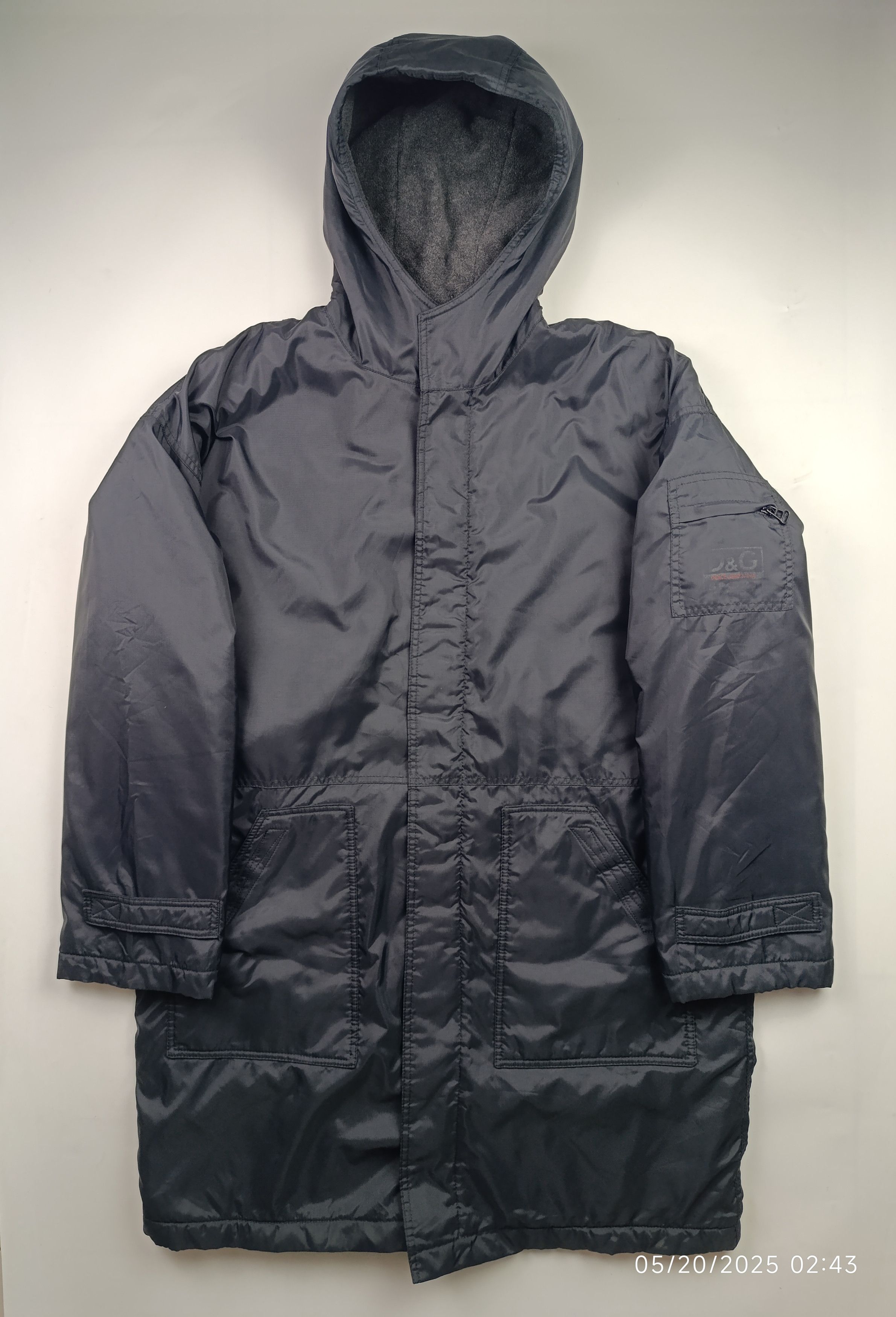 Dolce & Gabbana DOLCE AND GABBANA NYLON LONG JACKET DETACHABLE POCKET Size US L / EU 52-54 / 3 - 1 Thumbnail