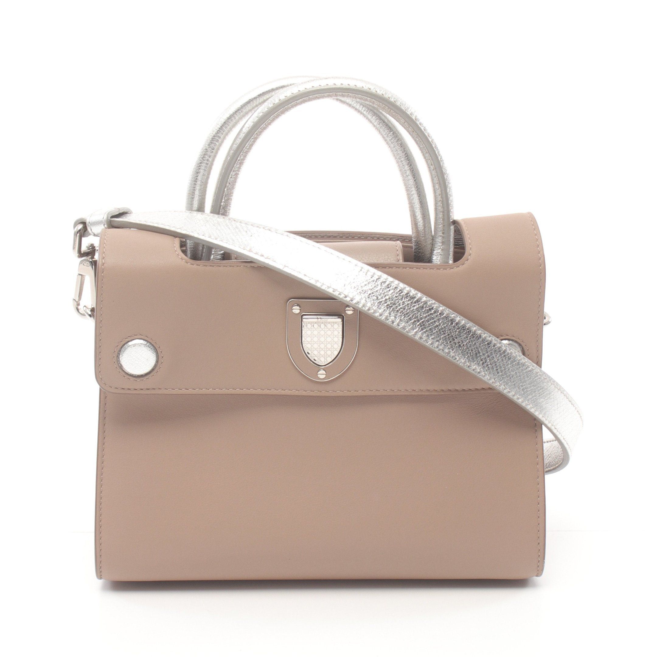 Dior Dior Ever Handbag Leather Gray Beige Silver Size ONE SIZE - 1 Thumbnail
