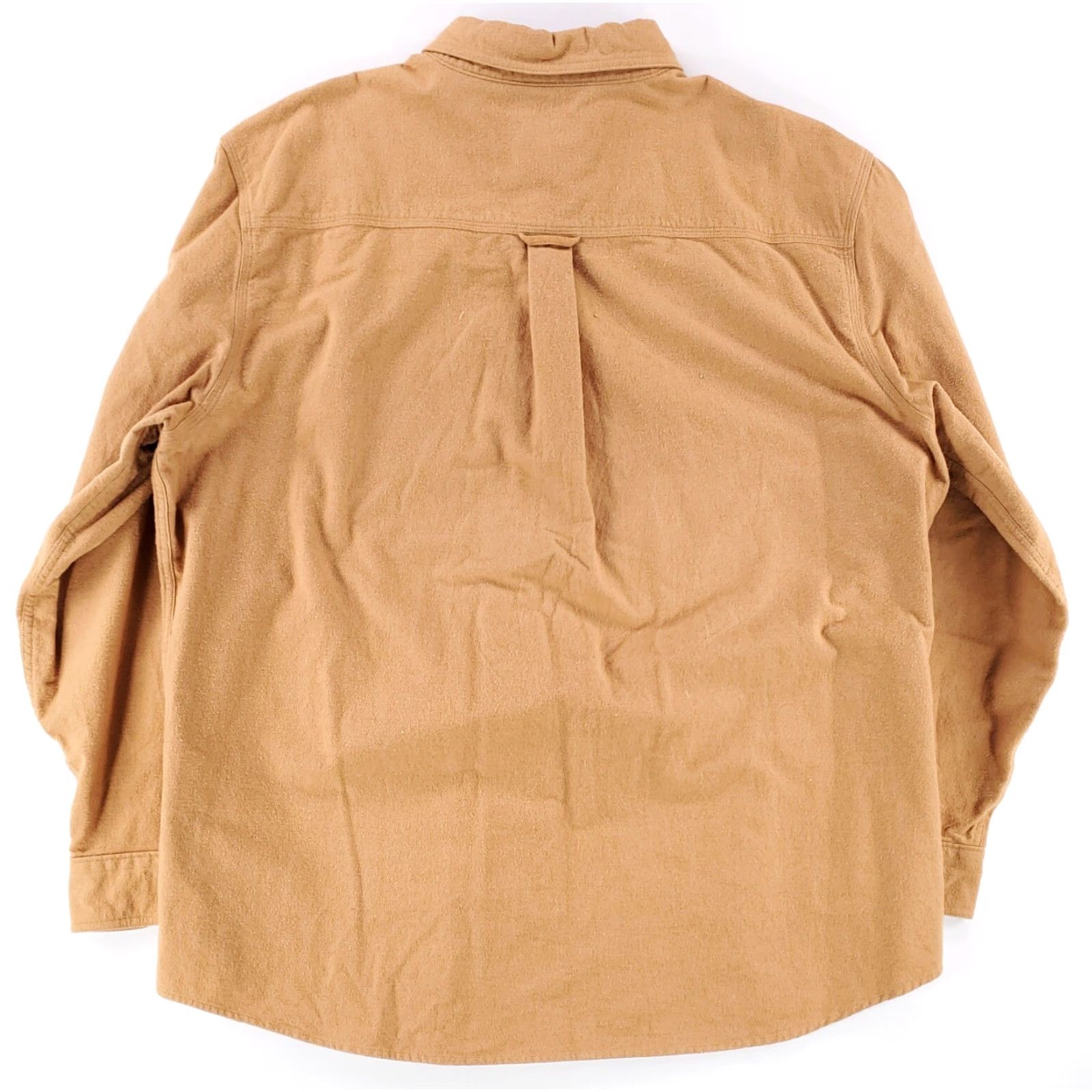 Vintage Woolrich Shirt Long Sleeve Button-Down Flannel Chamois Brown Tan Mens XL Size US XL / EU 56 / 4 - 3 Thumbnail