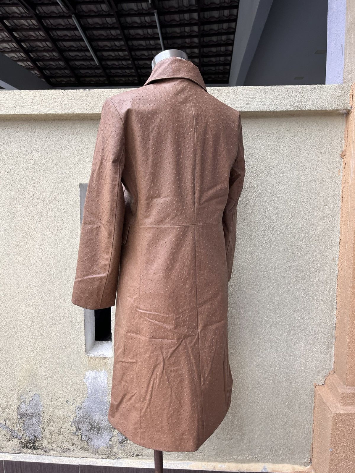 Japanese Brand Vintage INED pvc coat ostrich leather pattern Size M / US 6-8 / IT 42-44 - 3 Thumbnail