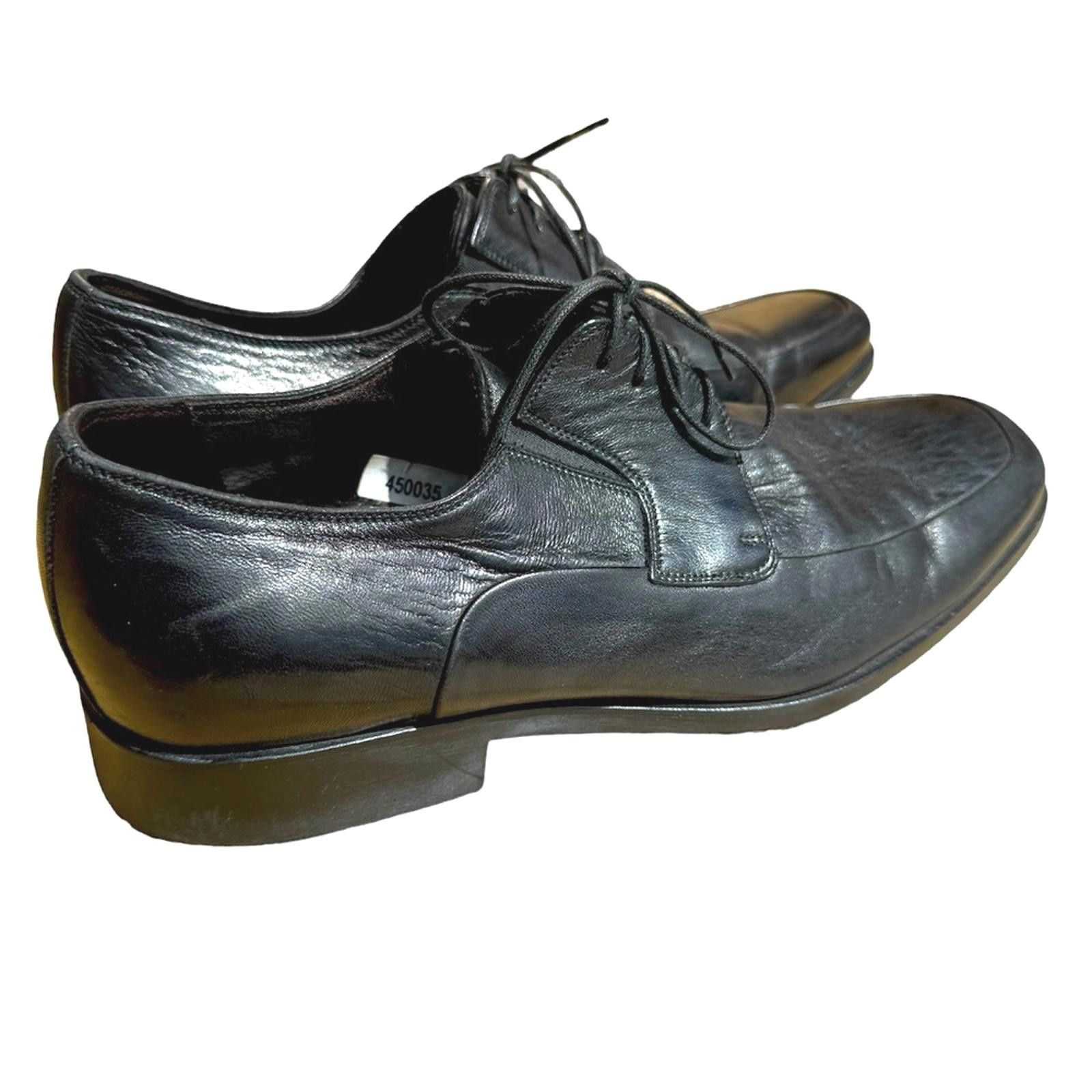 Bruno Magli Bruno Magli Black Leather Square Toe Dress Shoes 11M Size US 11 / EU 44 - 7 Thumbnail