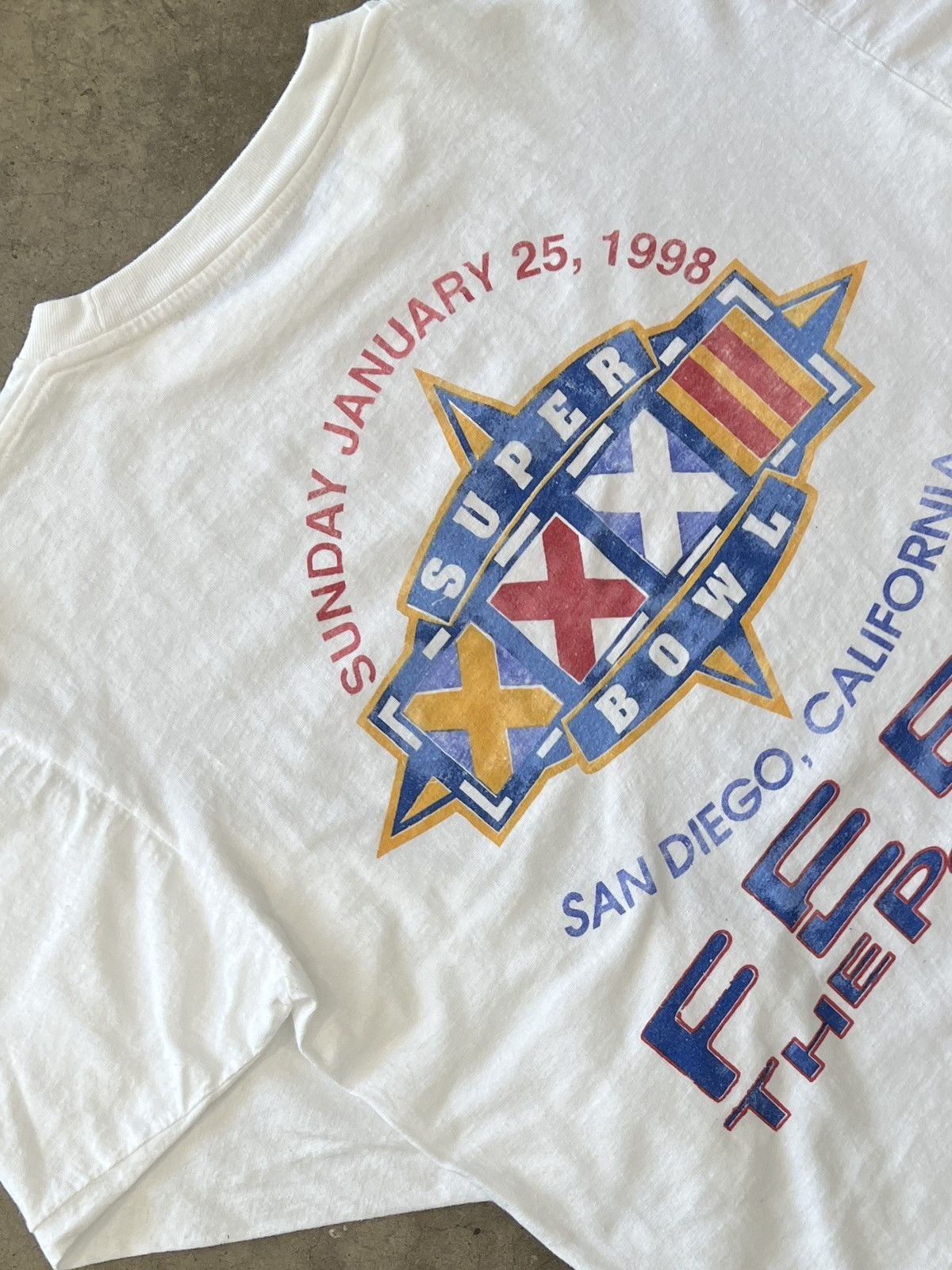 NFL Vintage Super Bowl XXXII Green Packers Denver Broncos Tee XL Size US XL / EU 56 / 4 - 4 Thumbnail