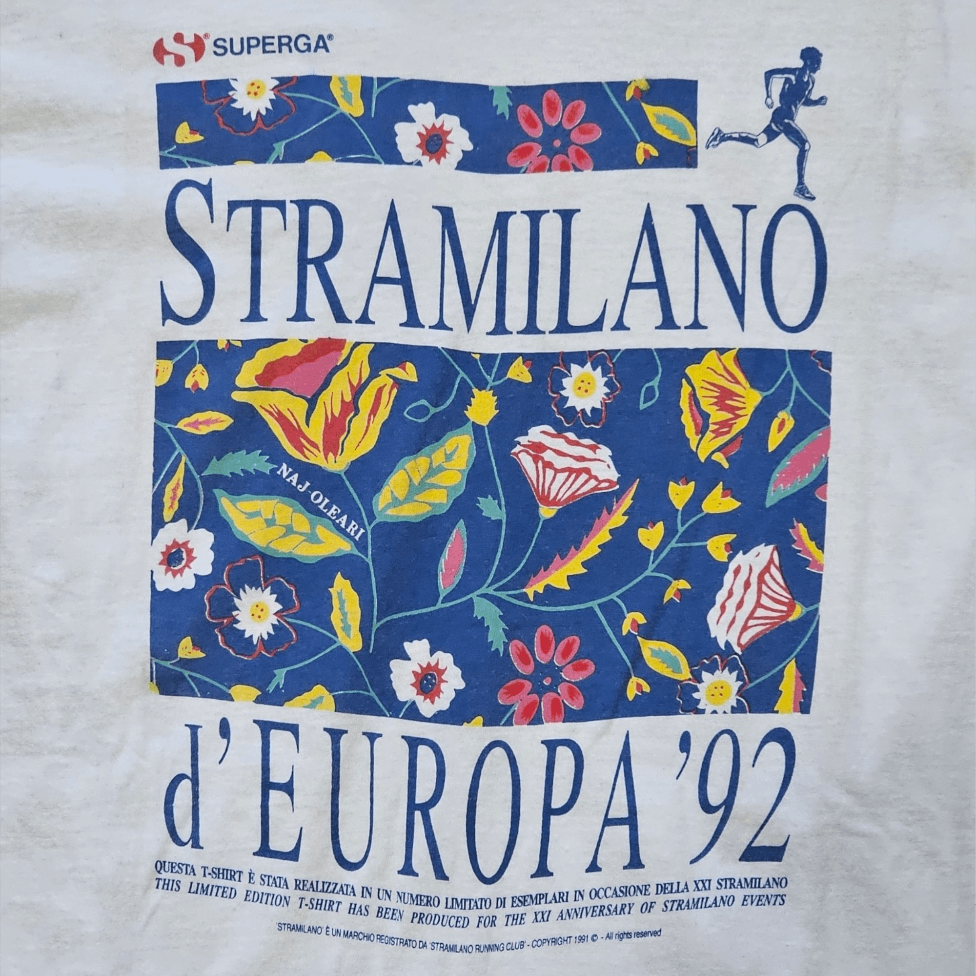 Superga × Vintage Stramilano d'Europa 1992 Marathon Tee Size US M / EU 48-50 / 2 - 2 Thumbnail