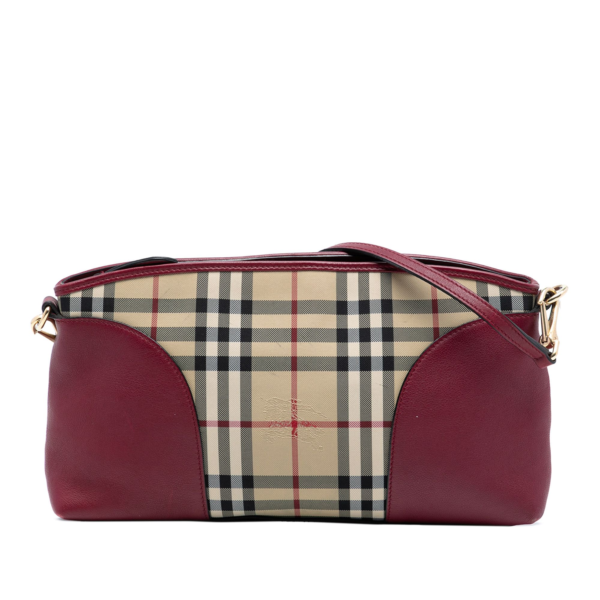 Burberry Burberry Haymarket Check Coated Canvas Chichester Crossbody Size ONE SIZE - 1 Thumbnail