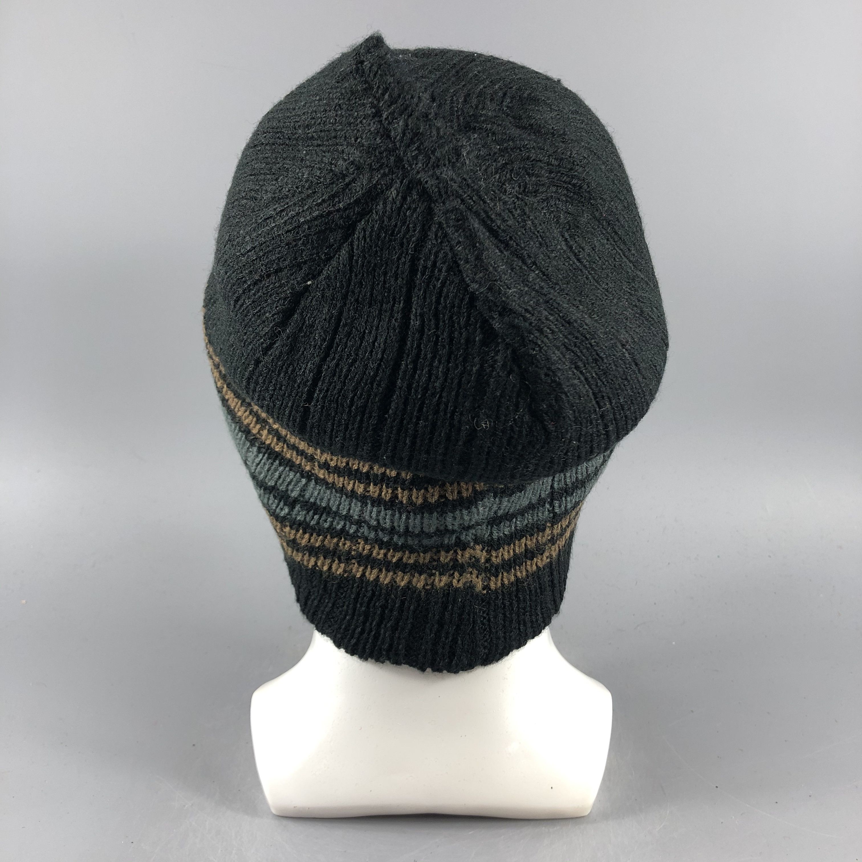 Japanese Brand × Vintage Unknown Stripe Beanie Snow Hat Snow Cap -D533 Size ONE SIZE - 2 Thumbnail