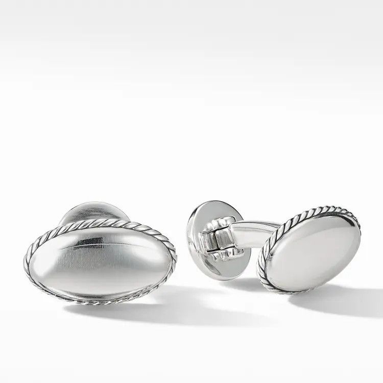 David Yurman o1w1db10426 C0F519 Size: 7 /Oval Cufflinks in Silver Size ONE SIZE - 1 Thumbnail