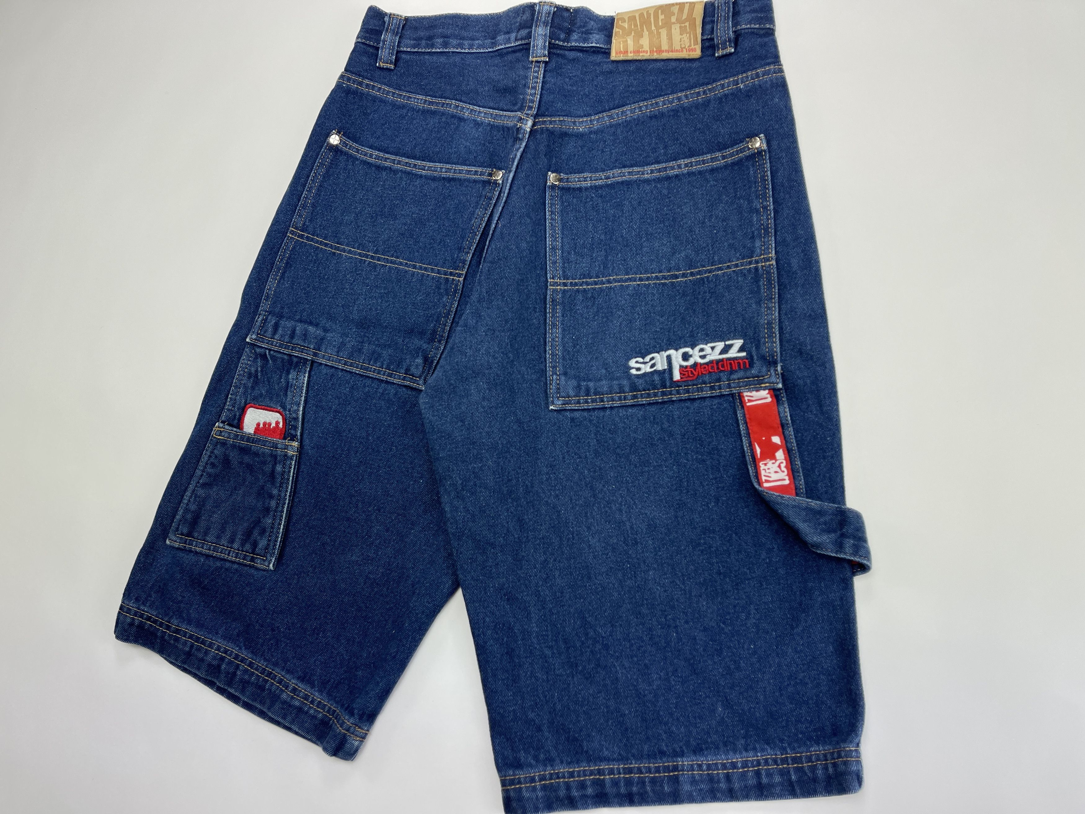 Vintage Sancezz jeans shorts, vintage skater shorts, 90s hip hop 30 Size US 30 / EU 46 - 3 Thumbnail