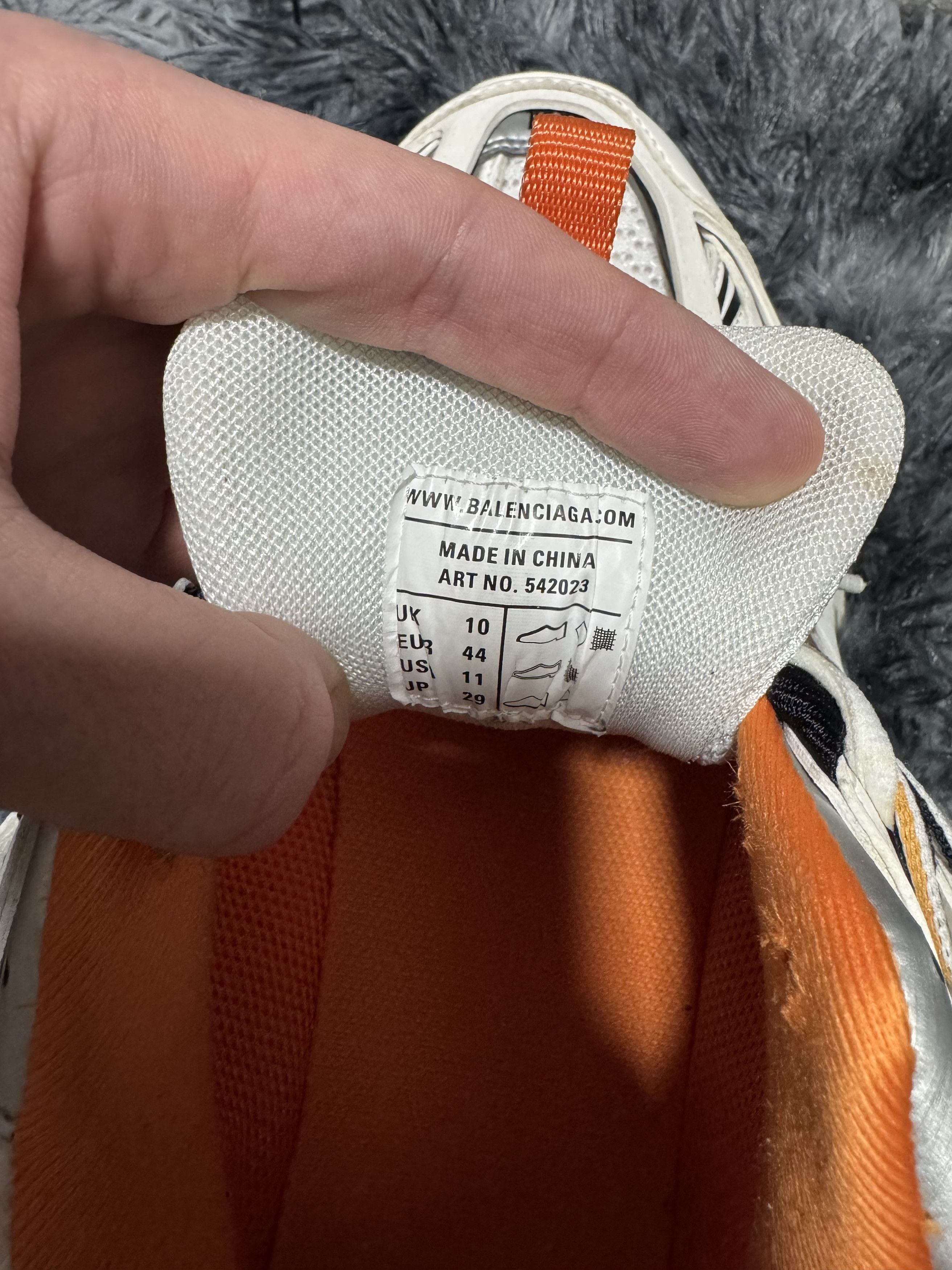 Balenciaga Balenciaga Track Sneaker 'White Orange' Size US 11 / EU 44 - 5 Thumbnail
