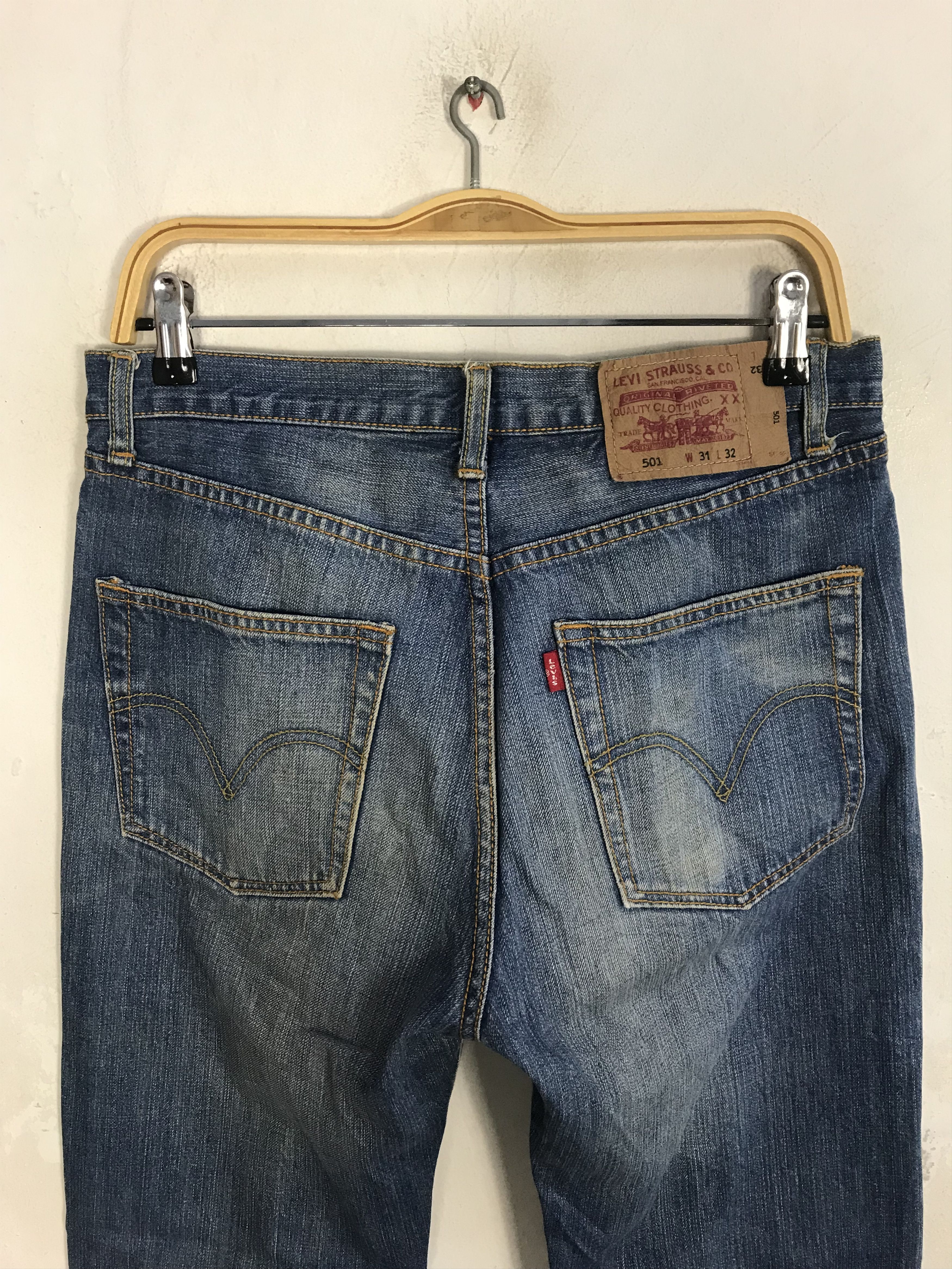 Levi's 90s Levi's Strauss 501 Buttonfly Jeans Denim Pants Size US 30 / EU 46 - 4 Thumbnail