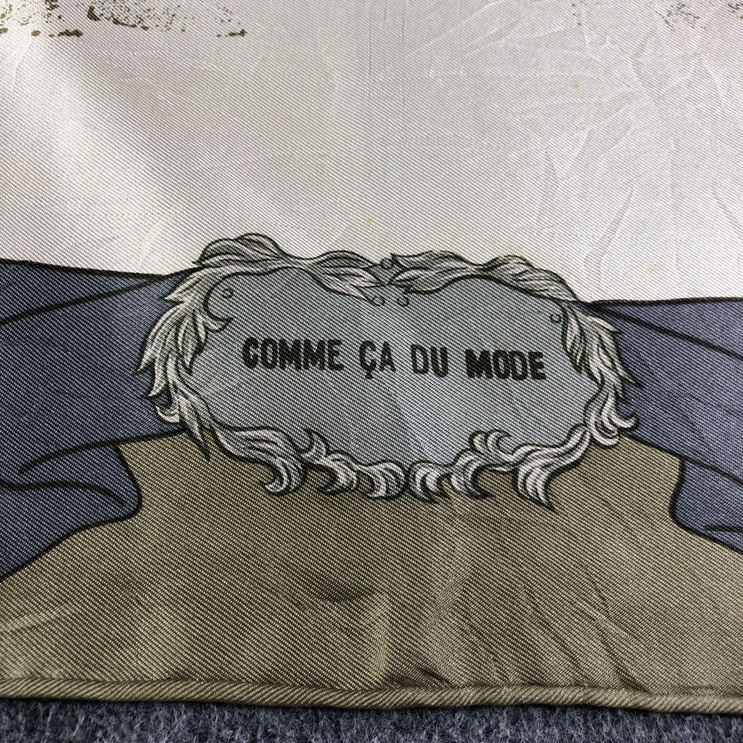 Comme Ca Ism Comme Ca Du Mode Hand Rolled Silk Scarf M509 Size ONE SIZE - 3 Thumbnail