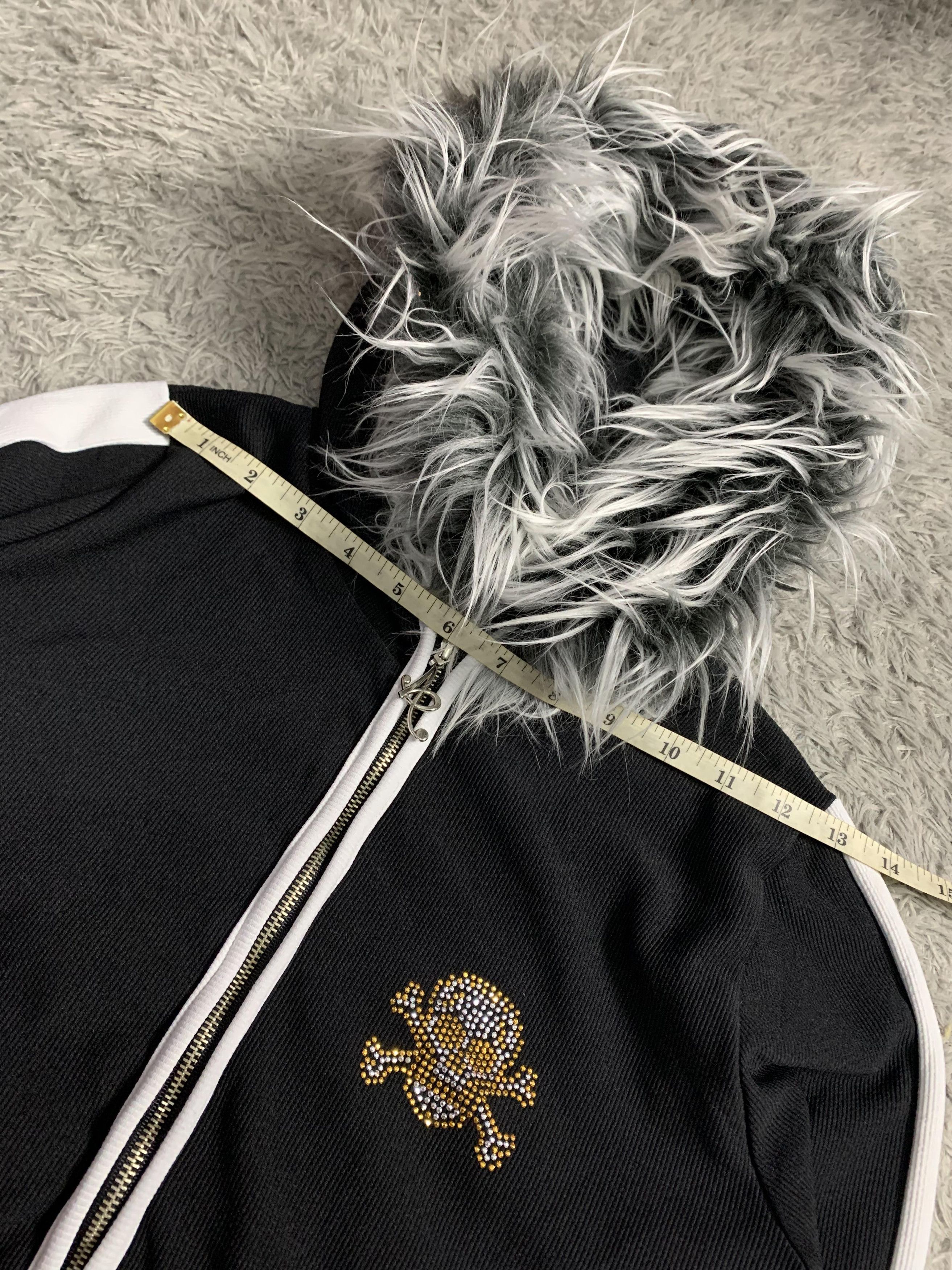 Japanese Brand Japan Brand Sick Issue Skull Fur Hoodie with Sparkle Size US M / EU 48-50 / 2 - 5 Thumbnail