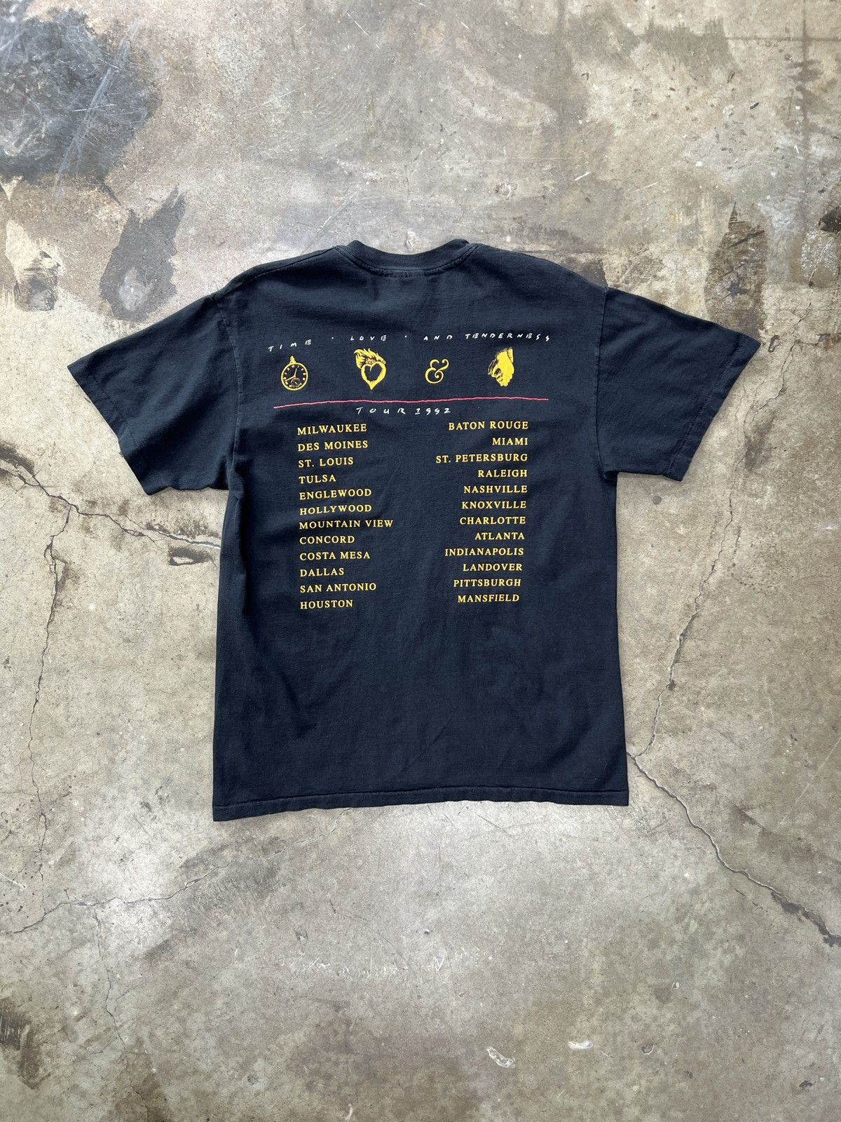 Band Tees Vintage 1992 Michael Bolton Tour Tee Single Stitch Large Size US L / EU 52-54 / 3 - 5 Thumbnail