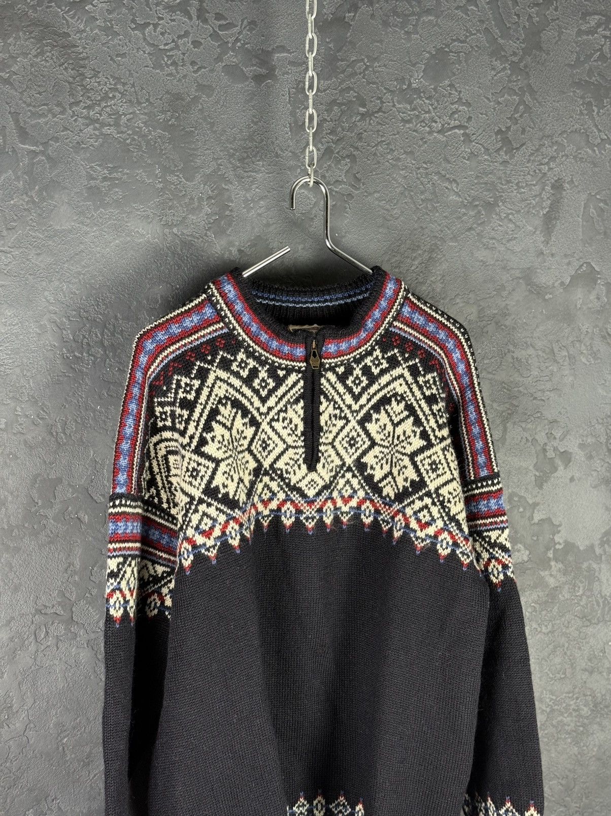 Dale Of Norway Dale Of Norway Men’s 1/4 Zip Wool Knitted Sweather Size XL Size US XL / EU 56 / 4 - 4 Thumbnail