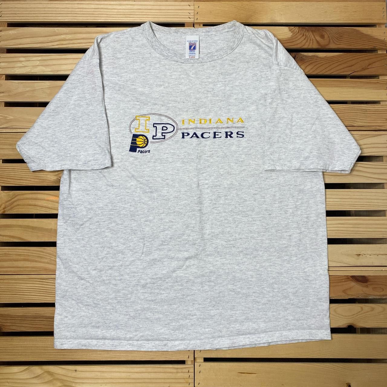 Logo 7 Vintage NBA Indiana Pacers Gray Basketball Tee Size XL Size US XL / EU 56 / 4 - 1 Thumbnail