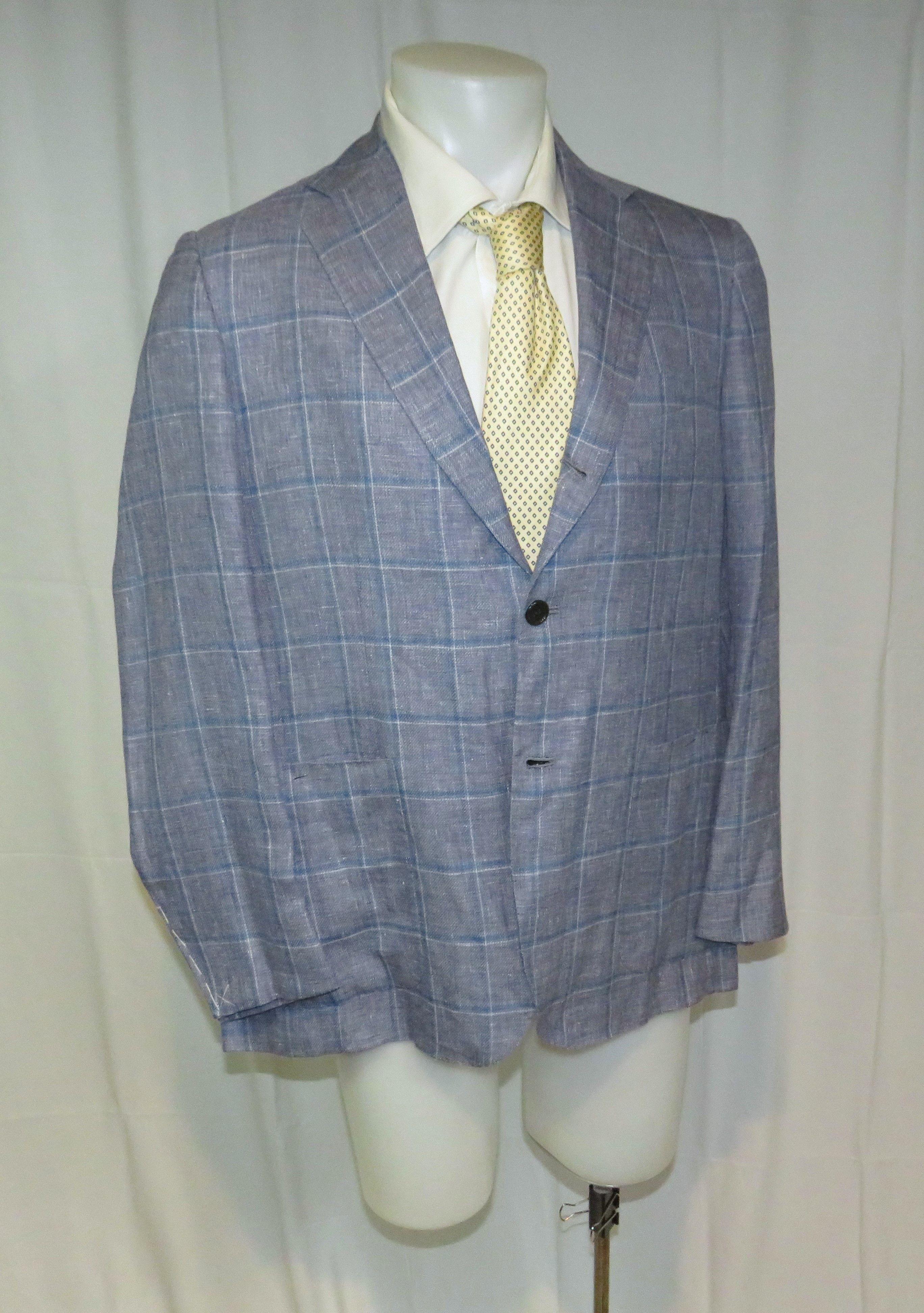 Kiton Cashmere Cotton Silk Three Roll Two Blazer 46R NWT $6295 Size 46R - 7 Thumbnail