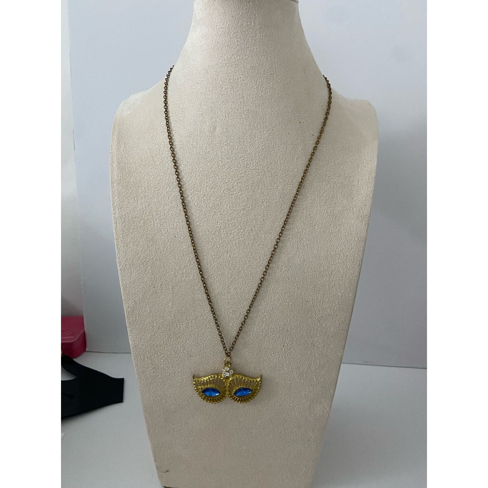 Vintage mask pendant necklace Size ONE SIZE - 1 Thumbnail
