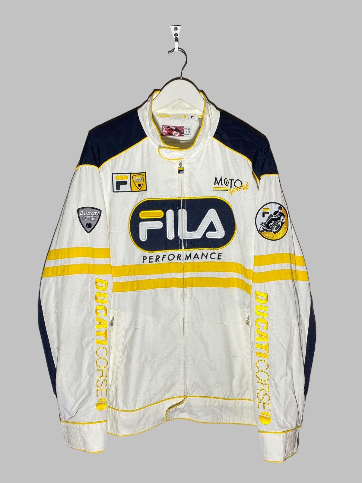Vintage Y2K Fila Ducati Force Rare Racing Moto Japan Jacket