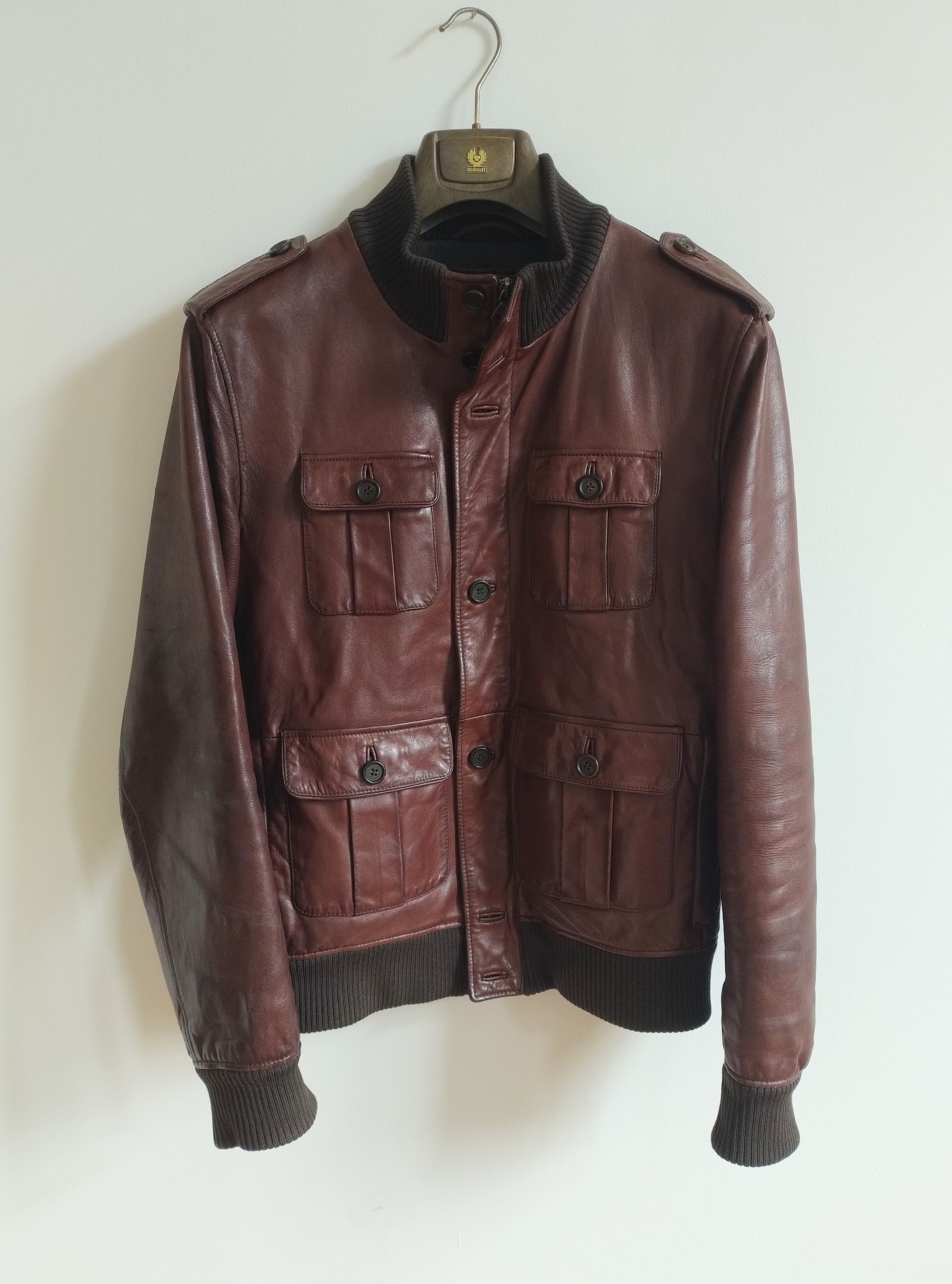 Prada Prada Leather Jacket Cargo Bomber archive 2008 Size US M / EU 48-50 / 2 - 1 Thumbnail