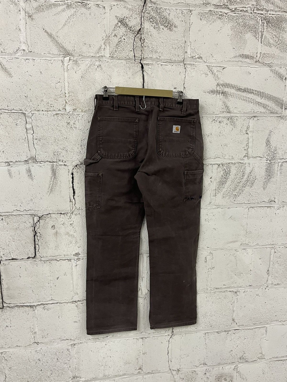 Carhartt Carhartt double knees vintage mocha brown rare baggy hype Size US 33 - 6 Thumbnail