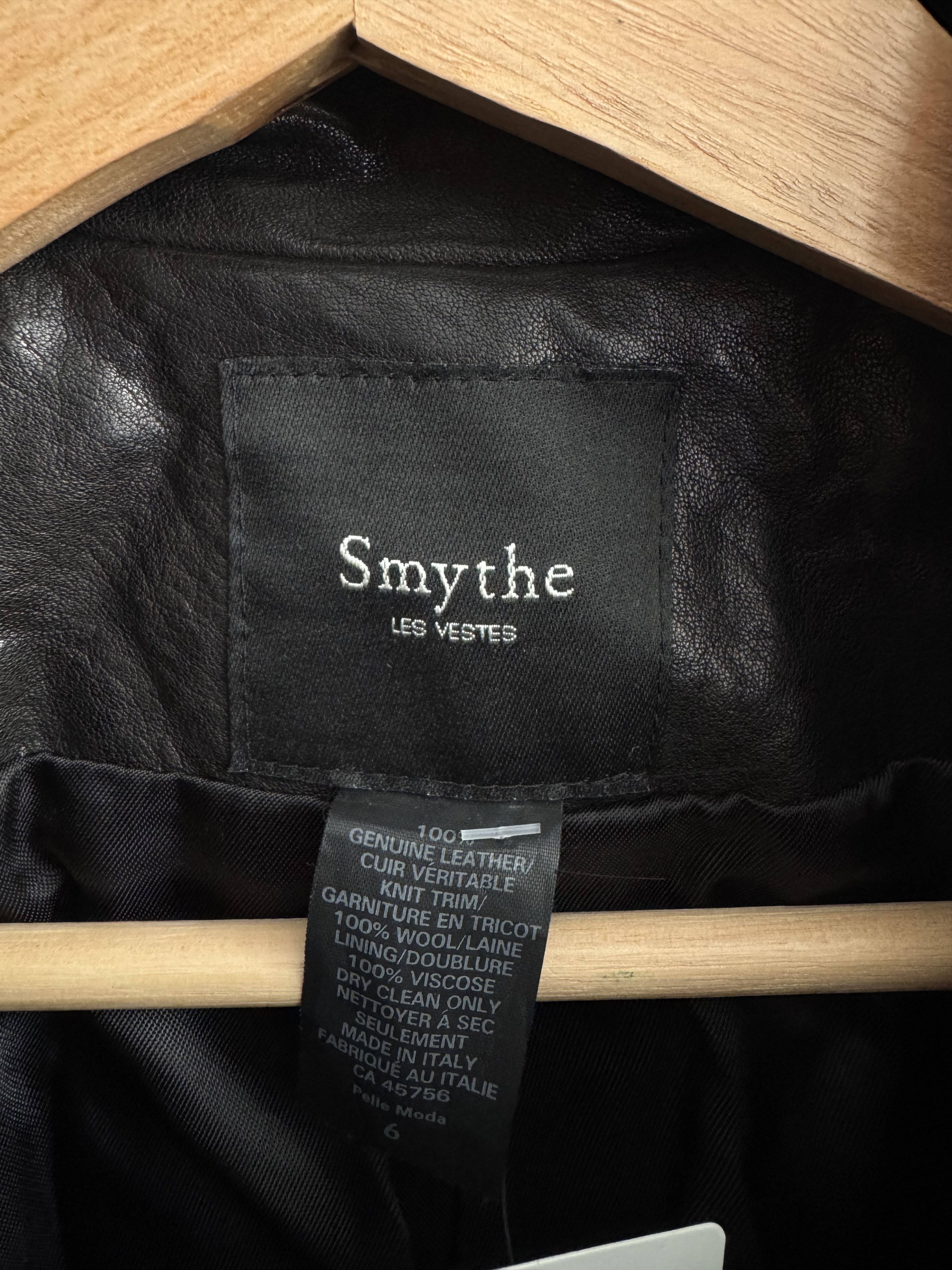 SMYTHE Smythe Leather Jacket Size 6 Size M / US 6-8 / IT 42-44 - 6 Thumbnail