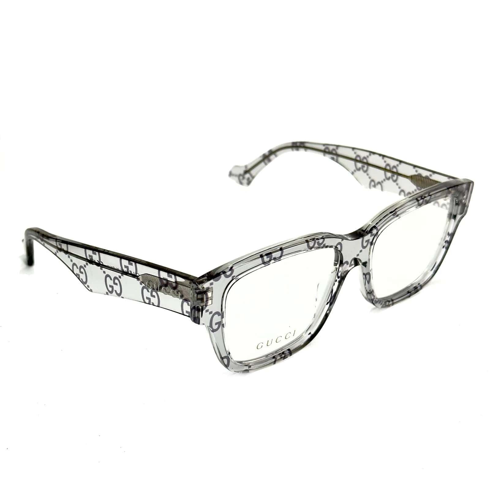 Gucci GUCCI GG1428O 1428 GG Monogram Print Unisex Eyeglasses 011 Size ONE SIZE - 9 Thumbnail