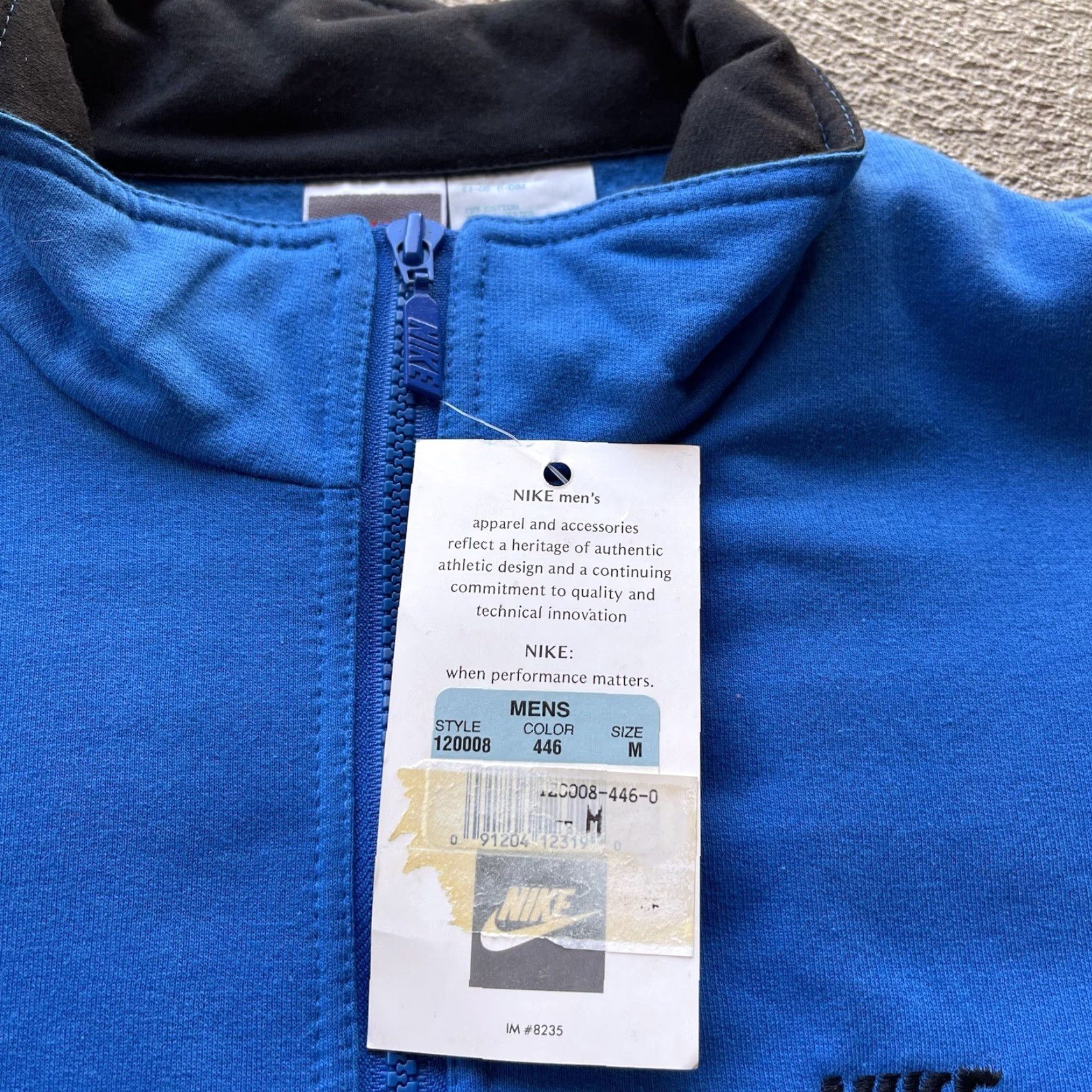 Nike Vintage Nike Sweatshirt Mens Medium Blue 1/4 Zip Stretch Swoosh 90s Sweater Size US M / EU 48-50 / 2 - 4 Thumbnail