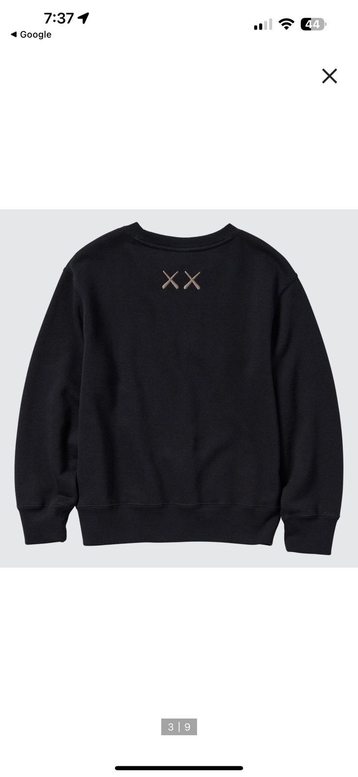Kaws × Uniqlo Kaws Long Sleeve Sweatshirt (Black) Size US L / EU 52-54 / 3 - 3 Thumbnail