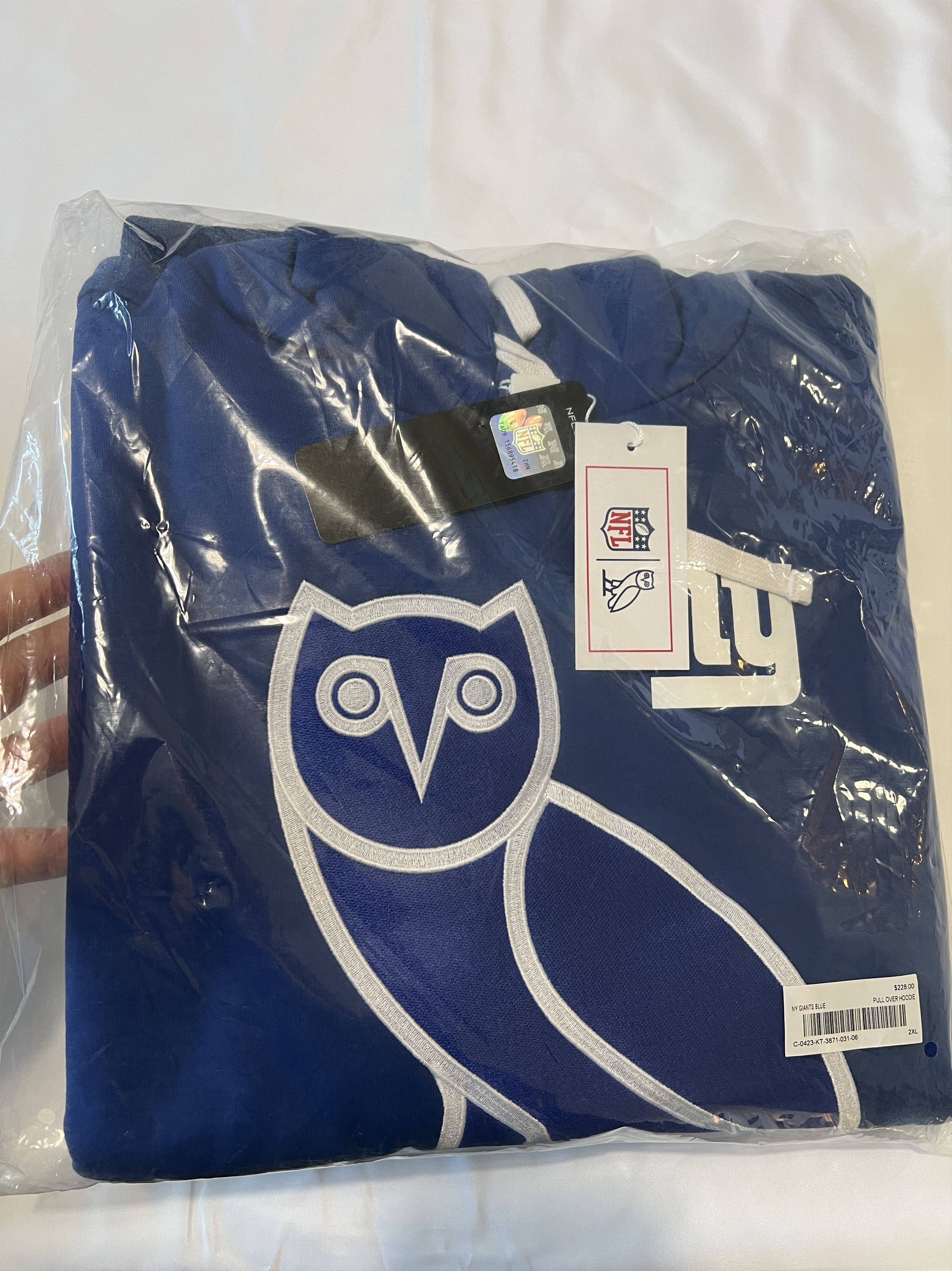 Drake OVO x NFL NEW YORK GIANTS OG HOODIE Size US XXL / EU 58 / 5 - 4 Thumbnail