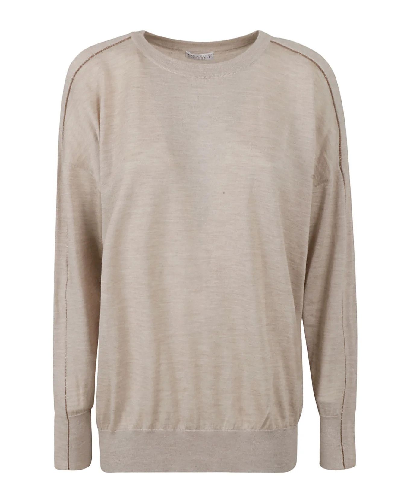 Brunello Cucinelli o1y0825 Sweater in Taupe Size XXL / US 16-18 / IT 52-54 - 1 Thumbnail