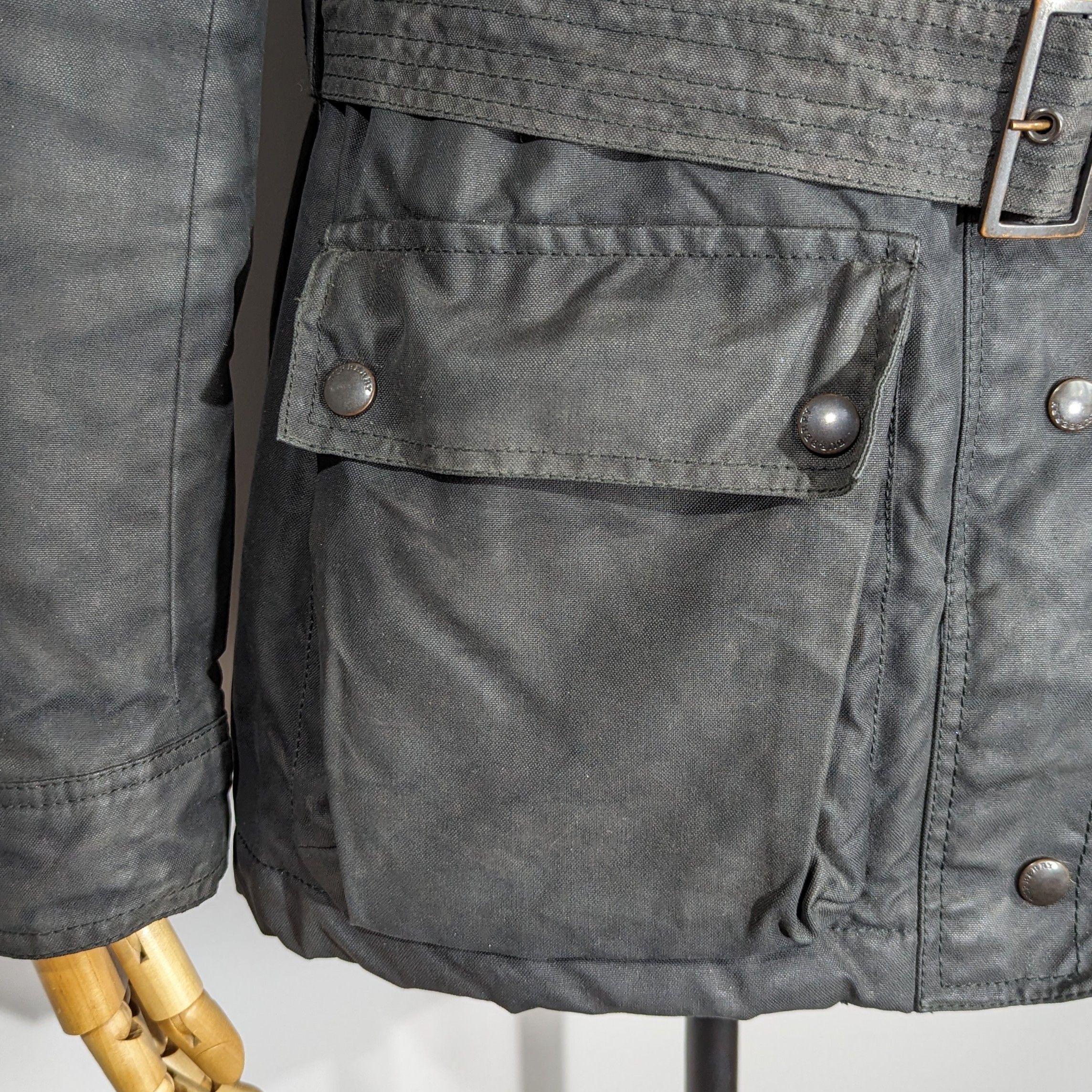 Burberry BURBERRY London Women's Biker Jacket Belted Made In England Size M / US 6-8 / IT 42-44 - 6 Thumbnail