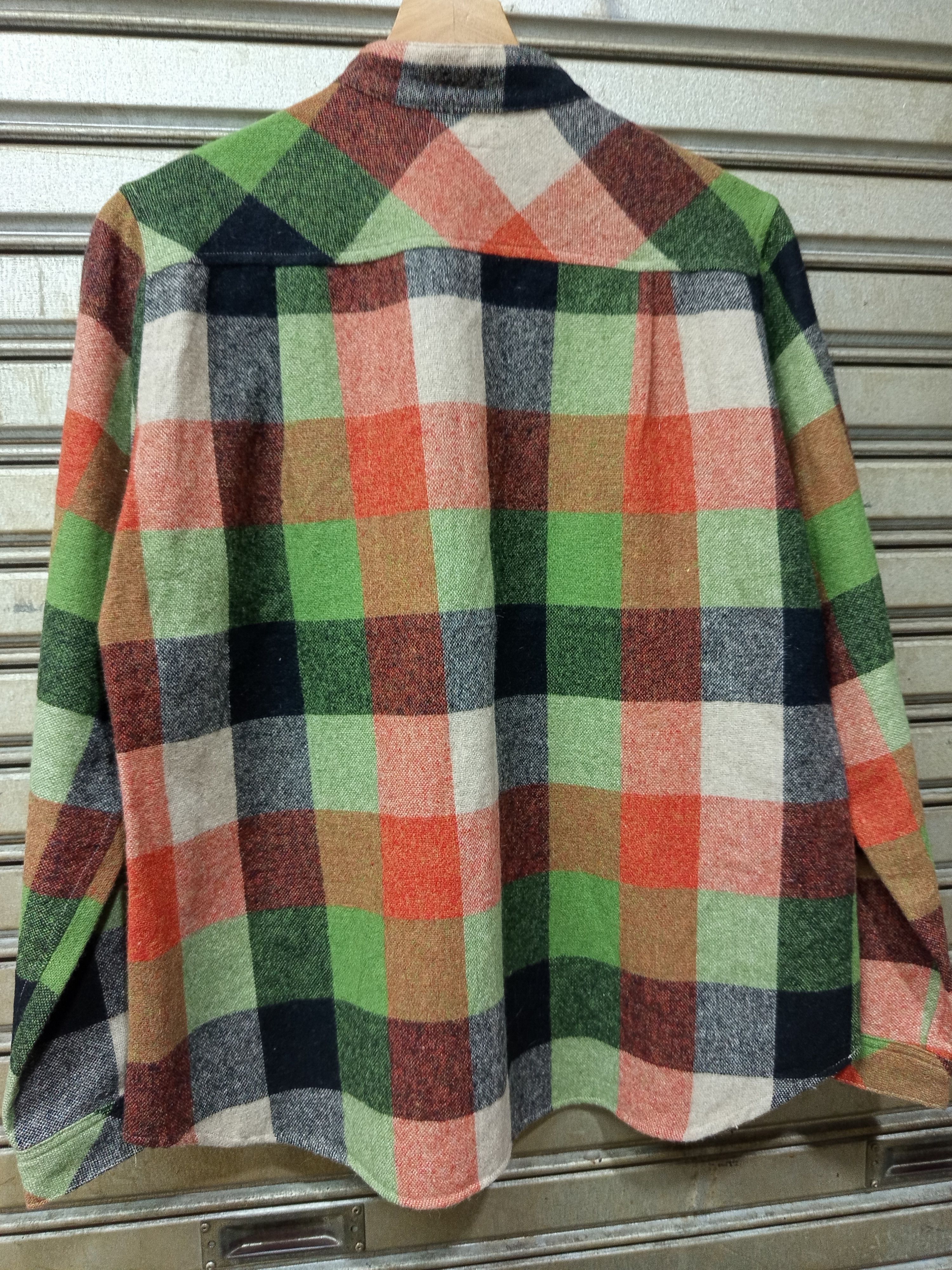 Japanese Brand Japan wool blend plaid pullover shirt. Size L / US 10 / IT 46 - 10 Thumbnail
