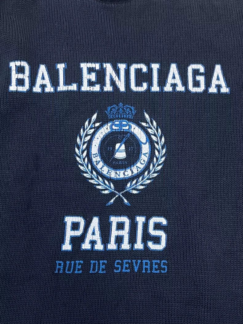 Balenciaga Balenciaga SS22 Logo College Crewneck Sweater 2505-Nextarro Size US S / EU 44-46 / 1 - 3 Thumbnail