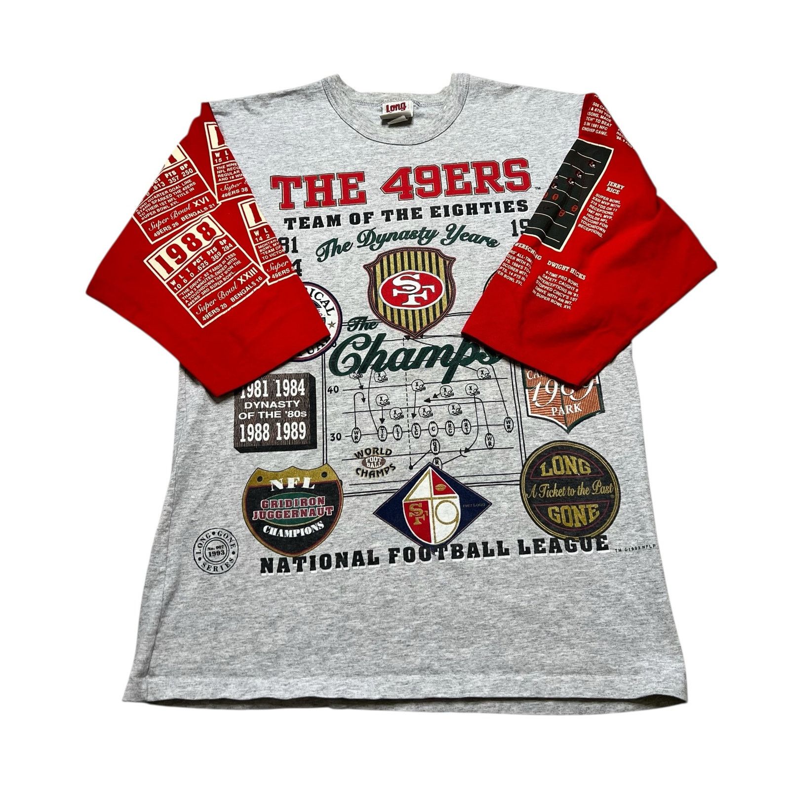Vintage Vintage 1993 Long Gone NFL San Francisco 49ers Large USA Size US L / EU 52-54 / 3 - 13 Thumbnail