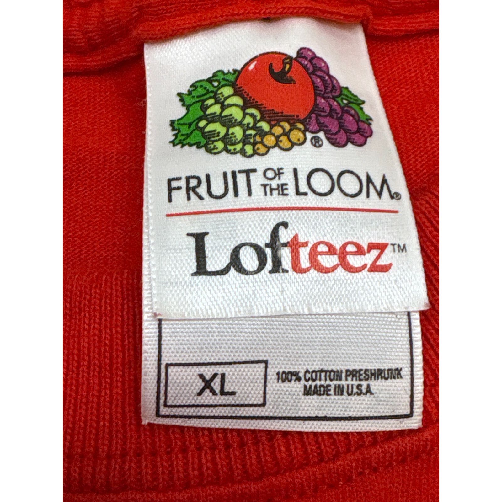 Fruit Of The Loom Vintage 90s Chicago Illinois embroidered XL shirt red Size US XL / EU 56 / 4 - 3 Thumbnail