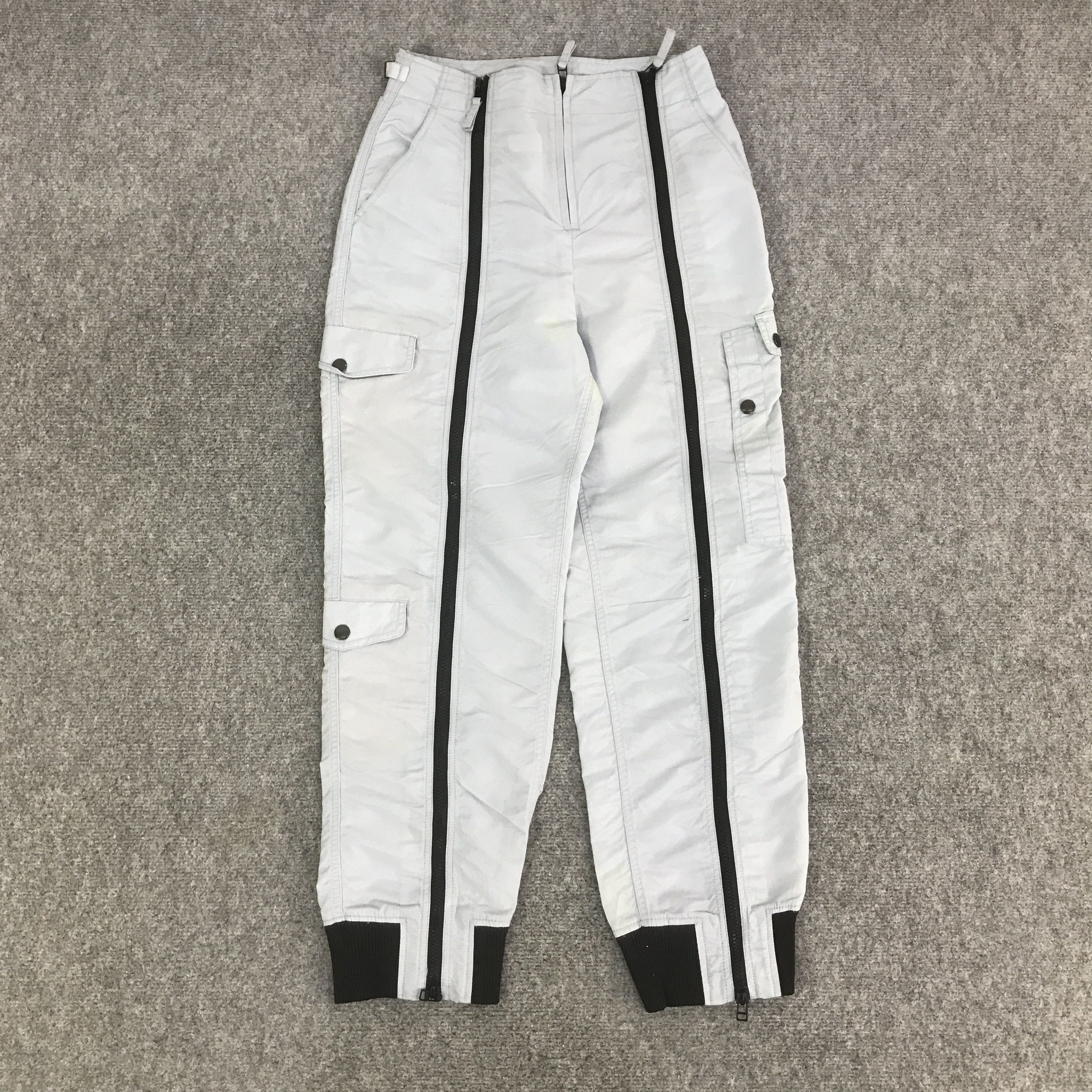 X-Girl X-GIRL SKI DESIGN PANTS FULL ZIP SWEATPANTS K130B2 Size 26" / US 2 / IT 38 - 2 Thumbnail