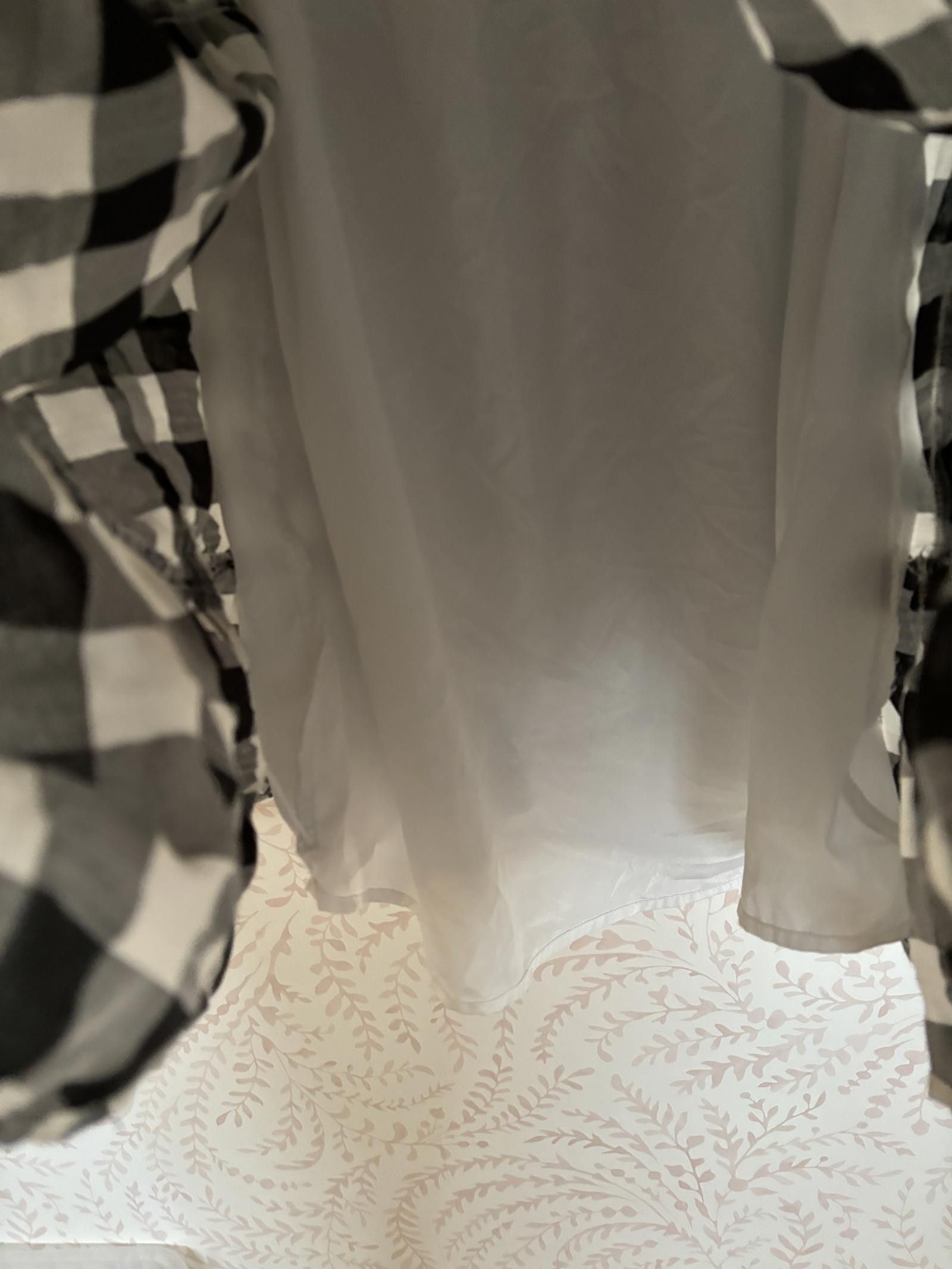 Designer NEW Chic Black and White Gingham Summer Dress Size M / US 6-8 / IT 42-44 - 6 Thumbnail