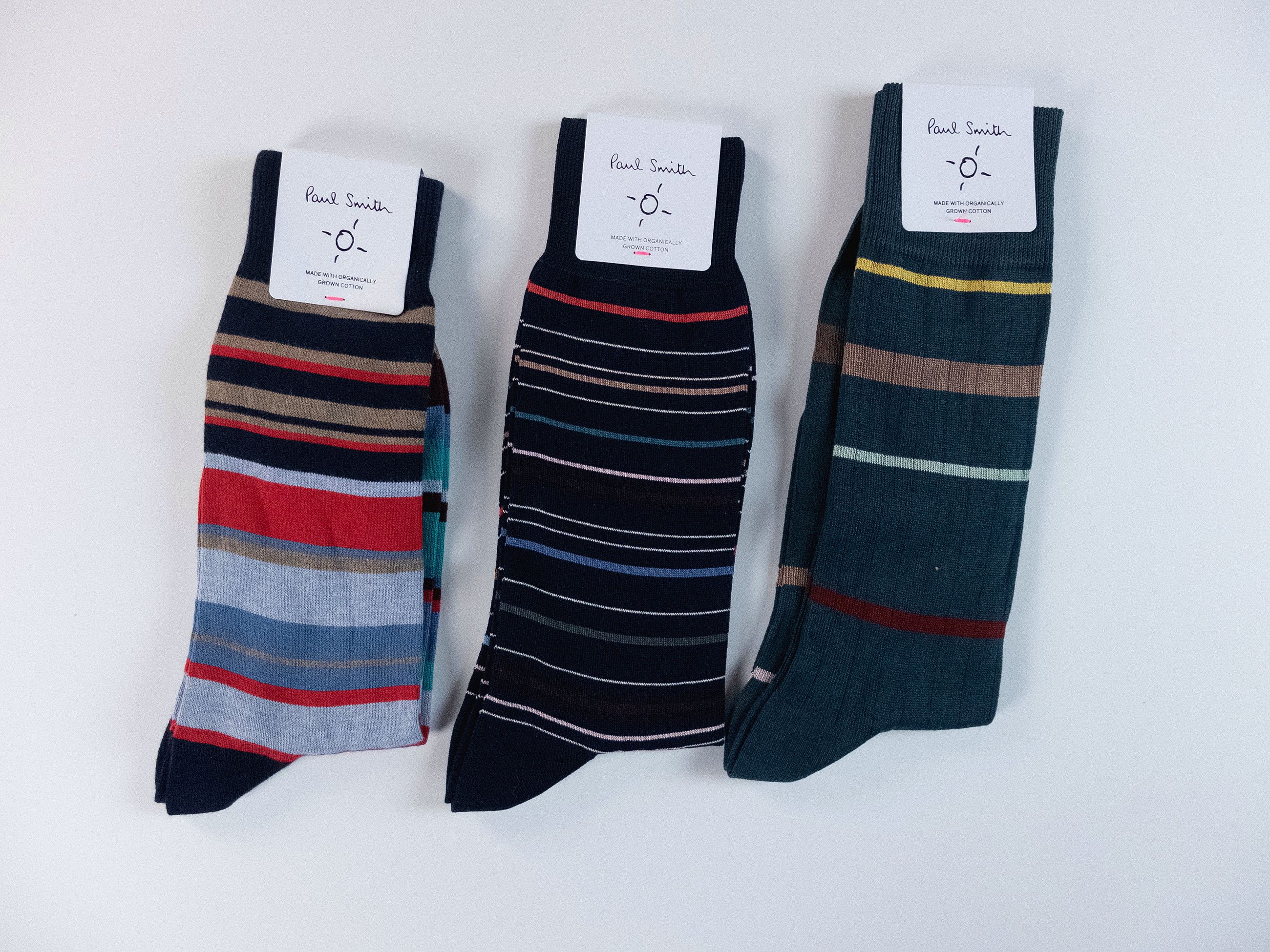 Paul Smith 3 pairs of Paul Smith colorful striped cotton blend socks q Size ONE SIZE - 1 Thumbnail