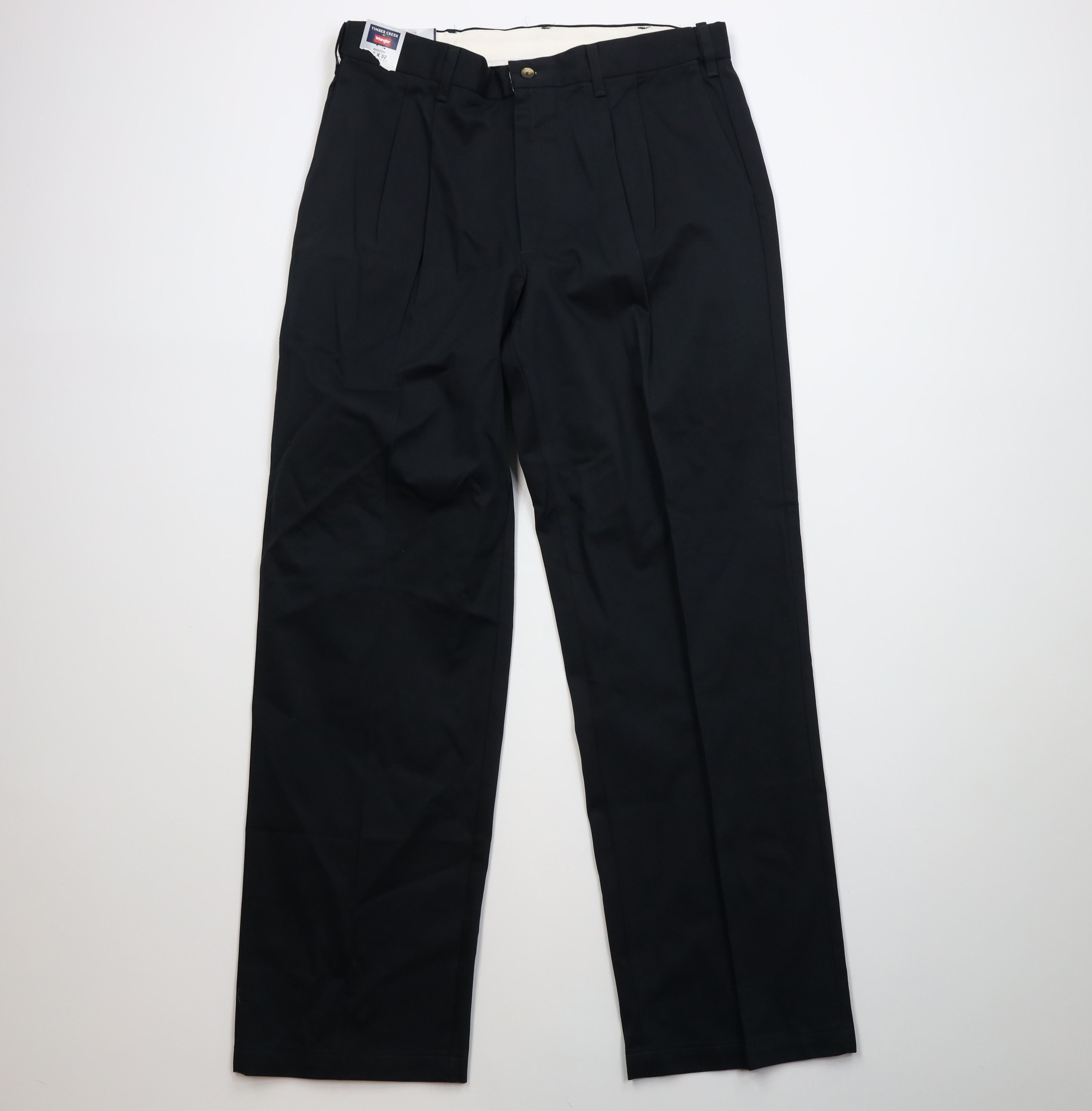 Wrangler Deadstock Vintage Y2K Wrangler Wide Leg Chino Pants Black Size US 36 / EU 52 - 1 Thumbnail
