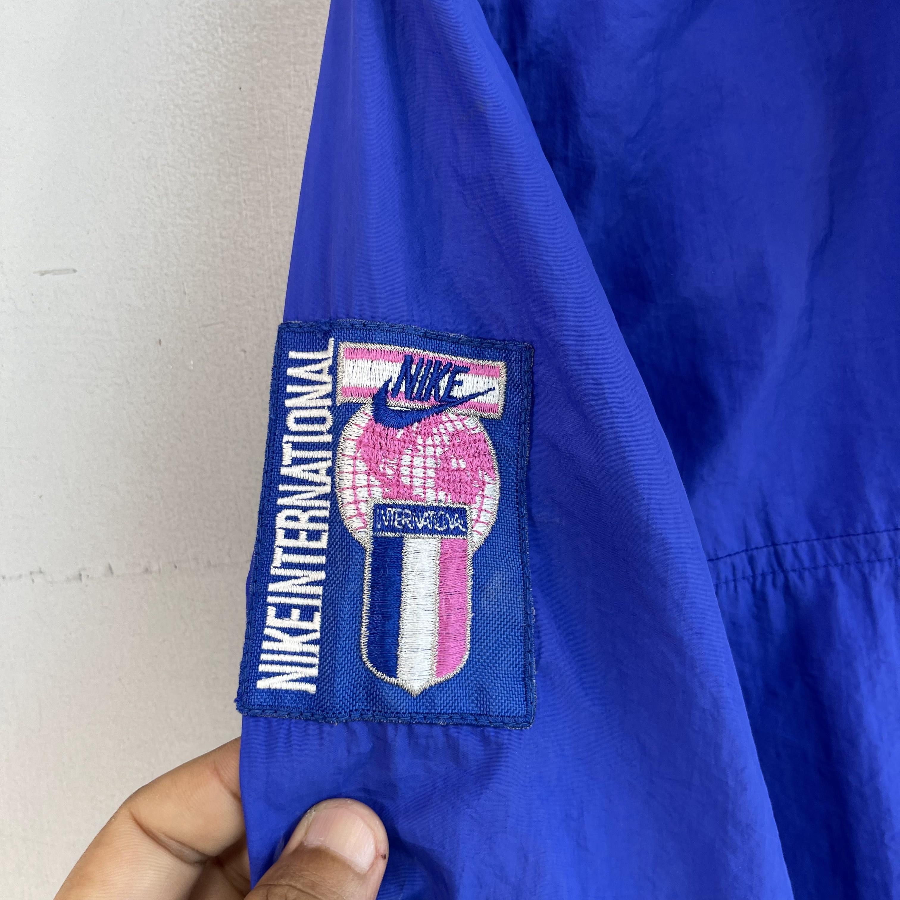 Nike × Vintage Vintage 90's NIKE International Half Zipper Pullover Jacket Size US S / EU 44-46 / 1 - 12 Thumbnail