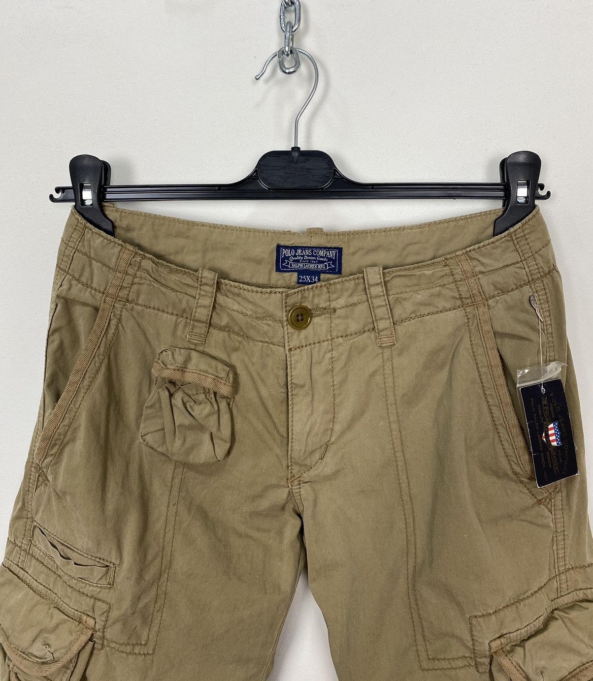 Polo Ralph Lauren Polo Jeans Company Womens Layna Cargo Pants Size 25/34 Brown Size 34" / US 12 / IT 48 - 2 Thumbnail