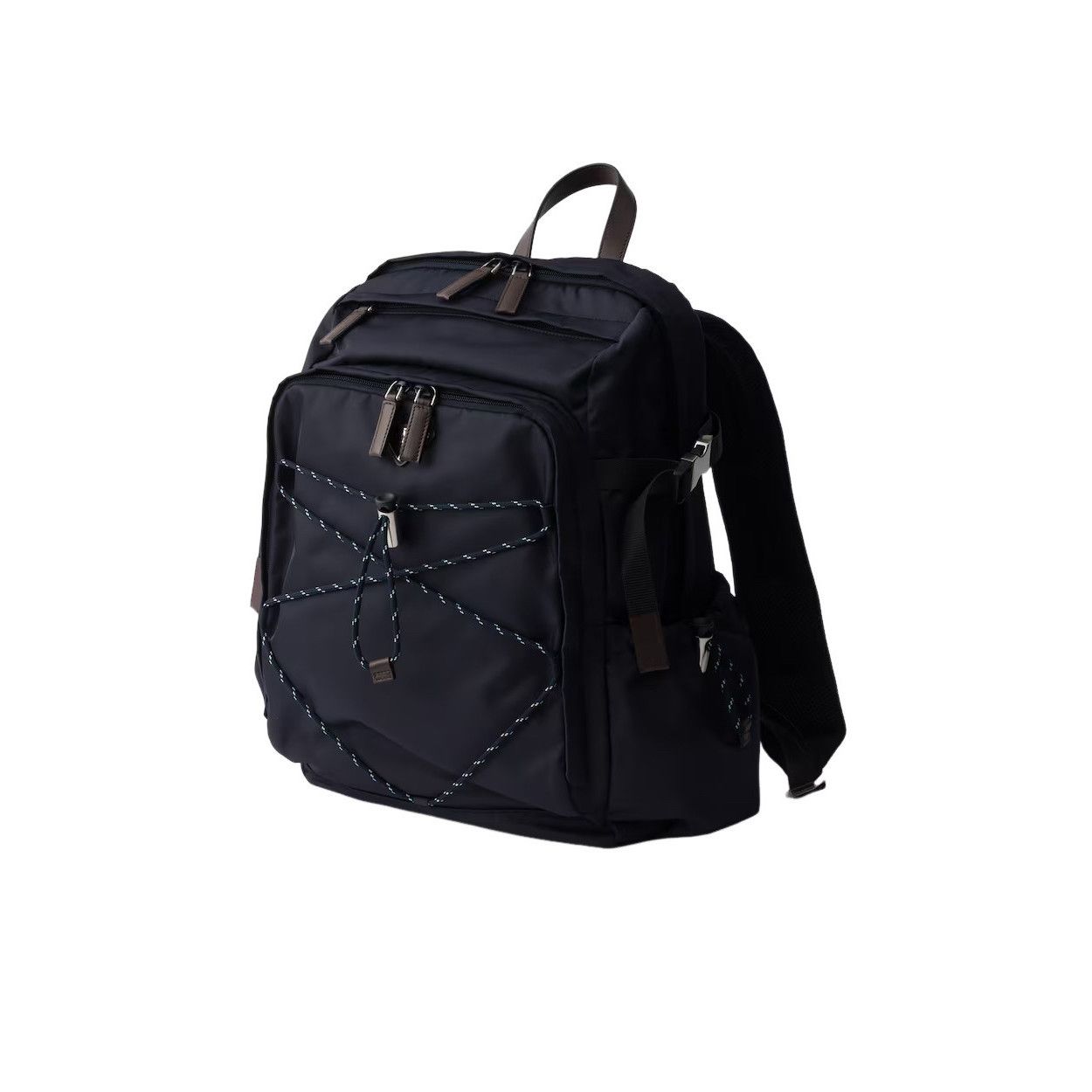 Prada PRADA Speedrock $3100 Navy Re-Nylon/Leather Backpack New & A Size ONE SIZE - 2 Thumbnail