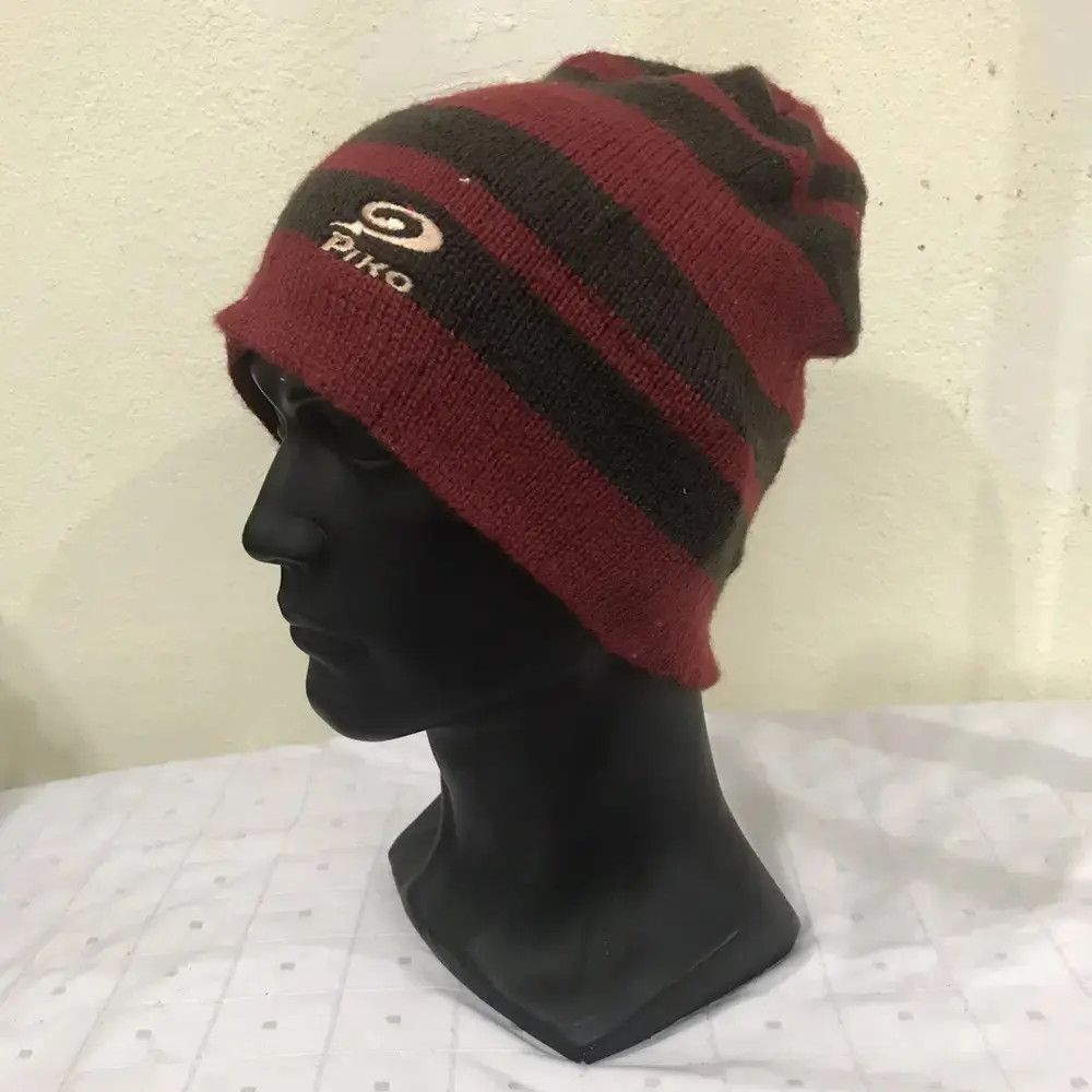 Japanese Brand Piko Stripe Design Beanie Hat Size ONE SIZE - 2 Thumbnail