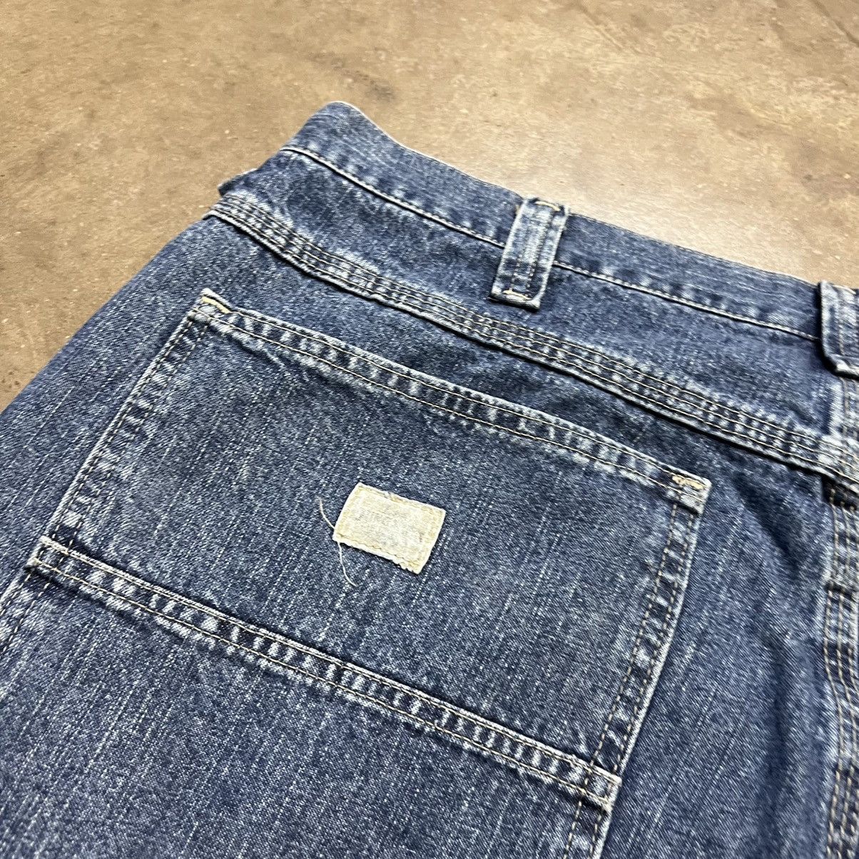Lee × Vintage Vintage Lee Dungarees Baggy Denim Shorts Skater Wide Leg Y2K Size US 36 / EU 52 - 4 Thumbnail
