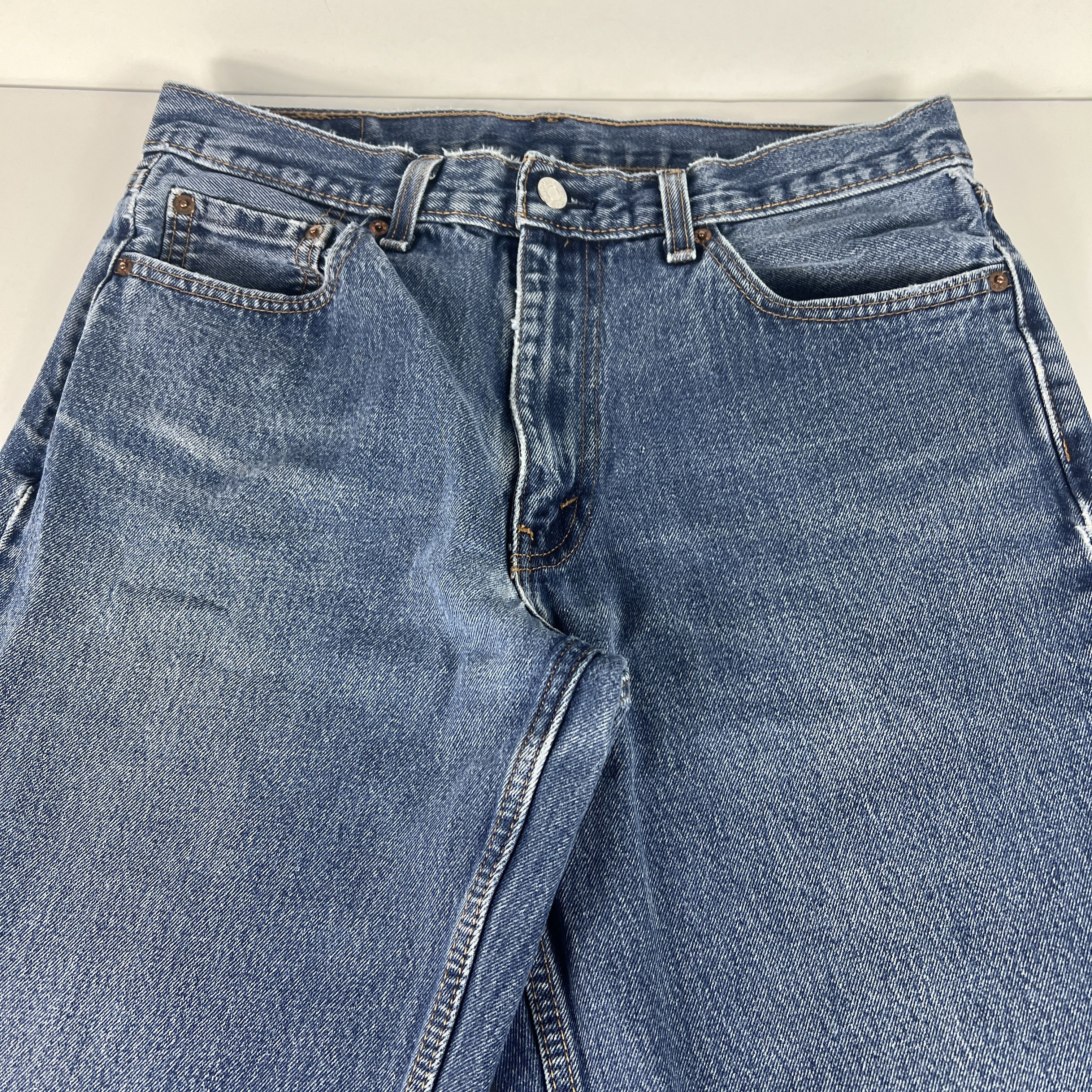 Levi's Levi's Jeans 550 Relaxed Fit Straight Leg Blue Denim Size US 33 - 3 Thumbnail